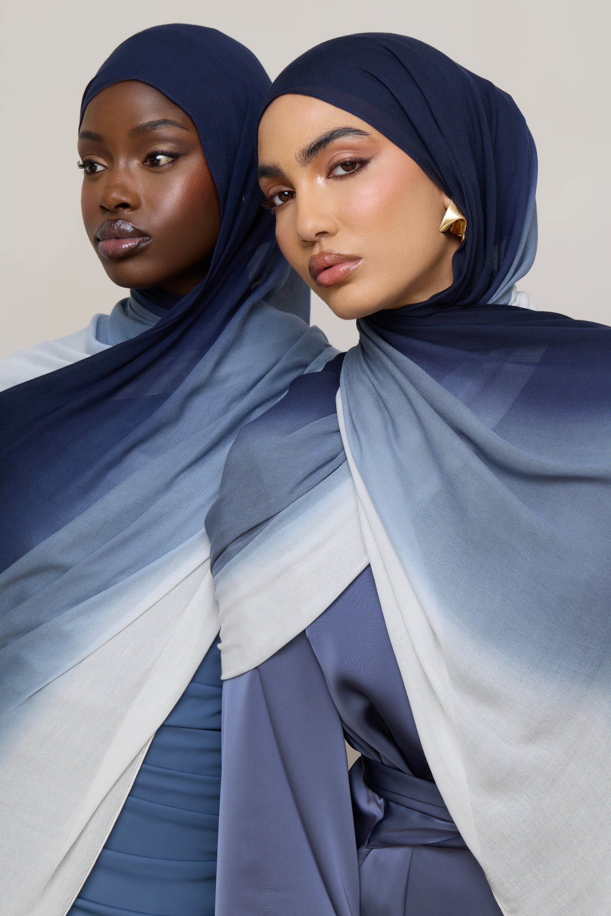 Ombre Modal Hijab - Midnight Mist - Image 7