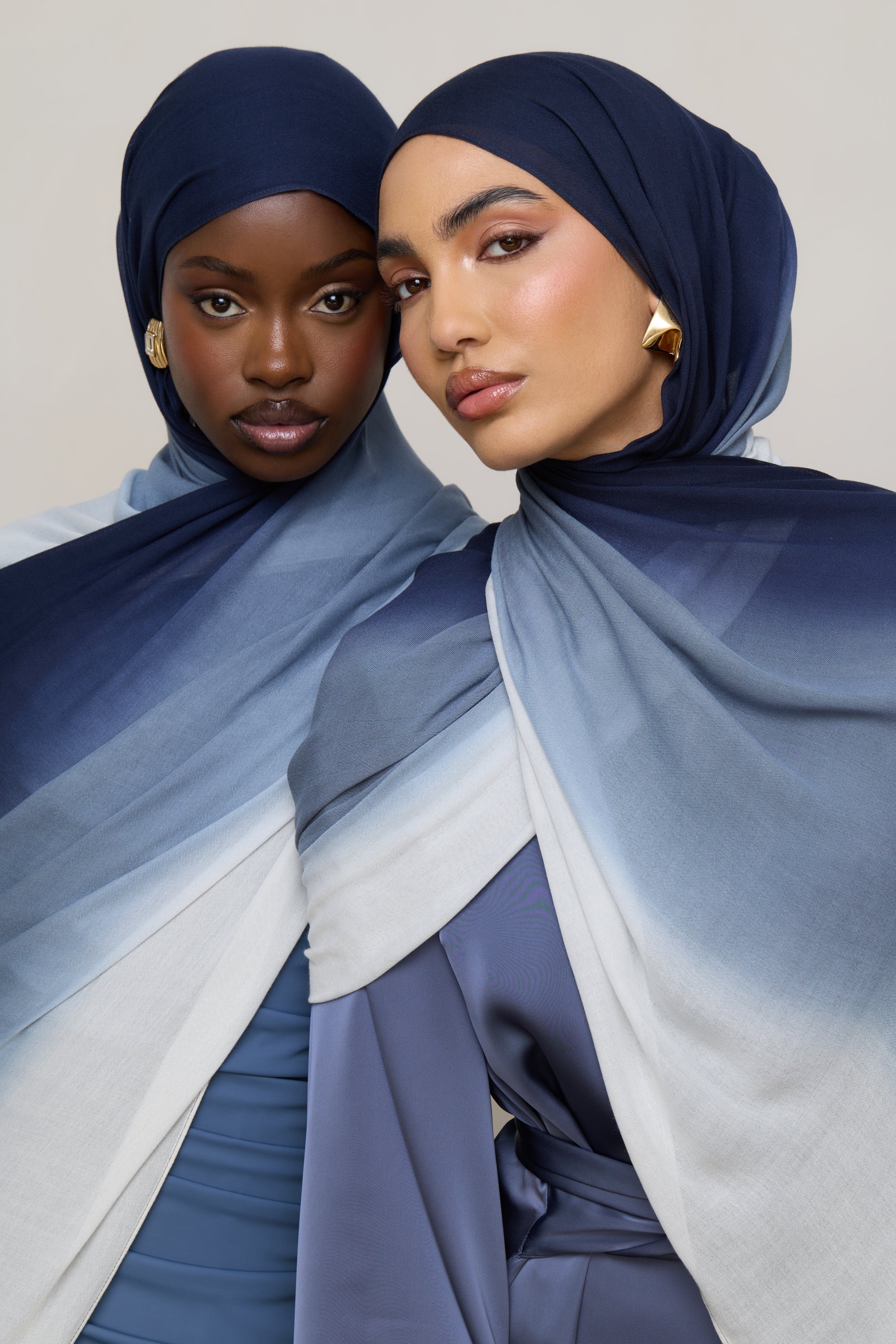 Ombre Modal Hijab - Midnight Mist - Image 8