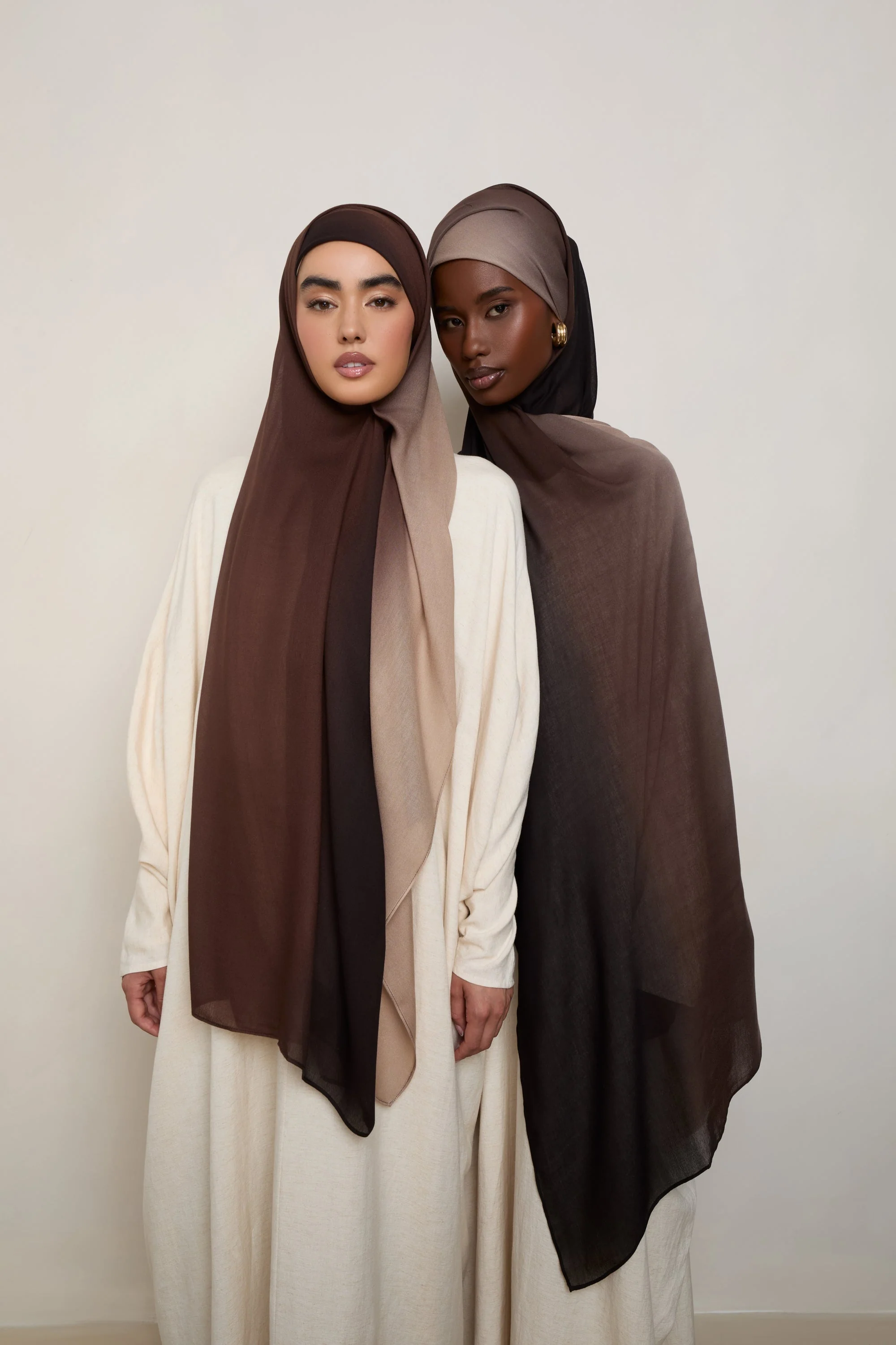 Ombre Modal Hijab - Mocha Meringue - Image 2
