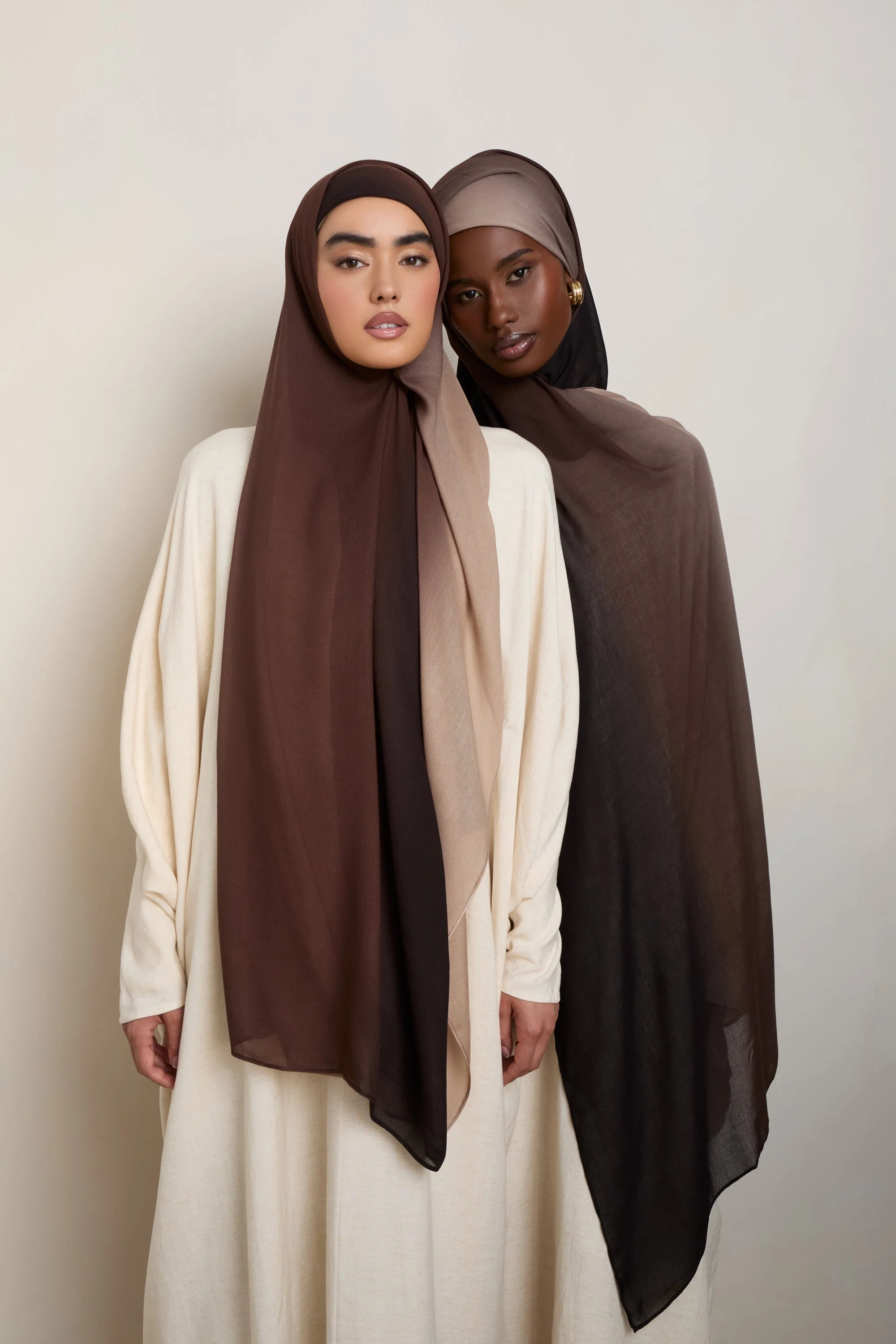 Ombre Modal Hijab - Mocha Meringue - Image 7