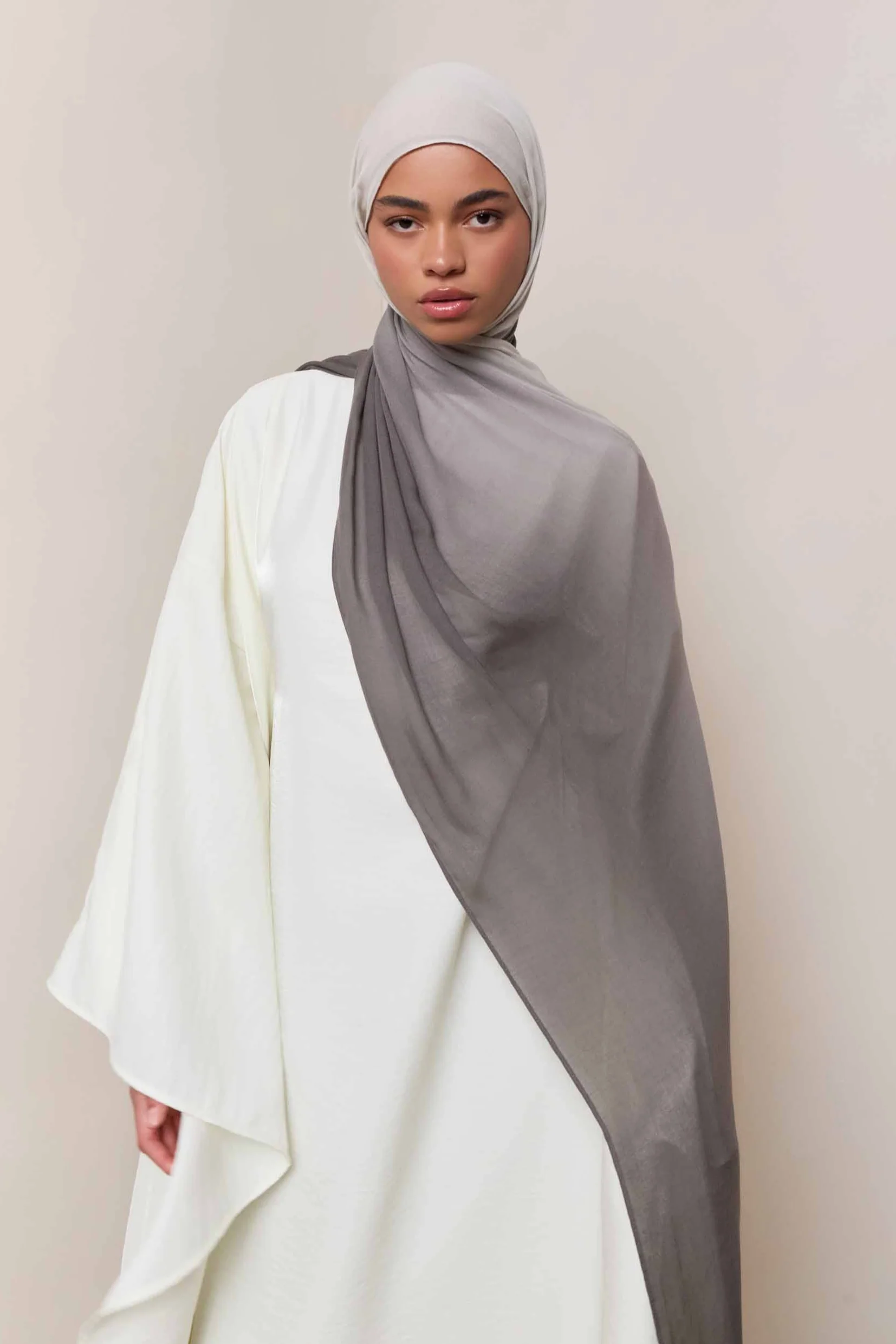 Ombre Modal Hijab - Truffle - Image 3