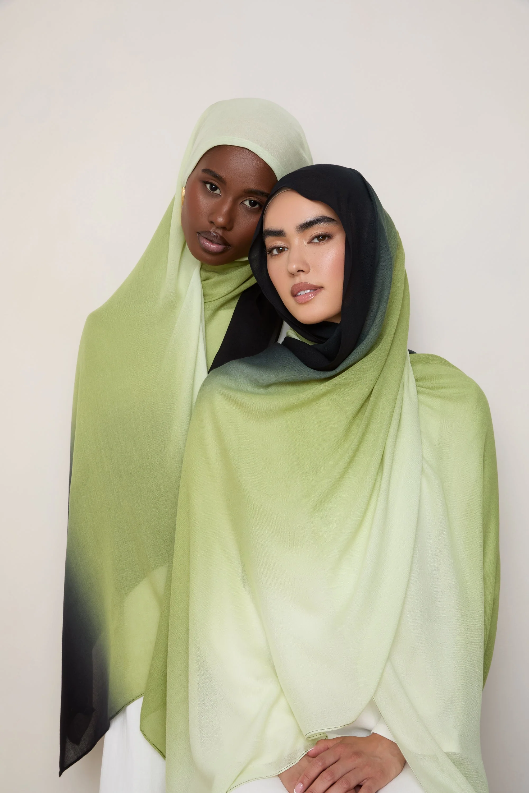 Ombre Modal Hijab - Peridot - Image 3