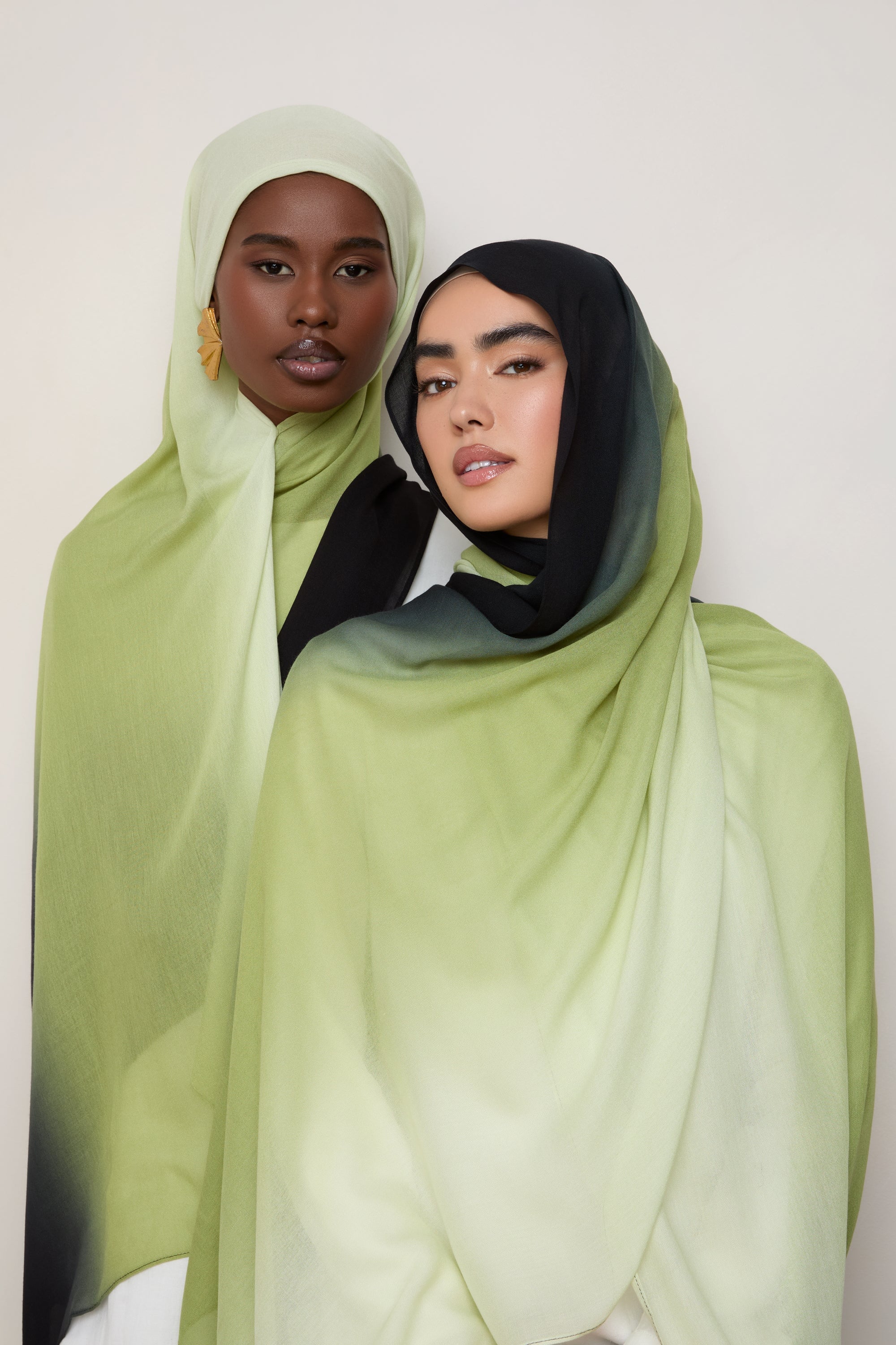 Ombre Modal Hijab - Peridot - Image 4