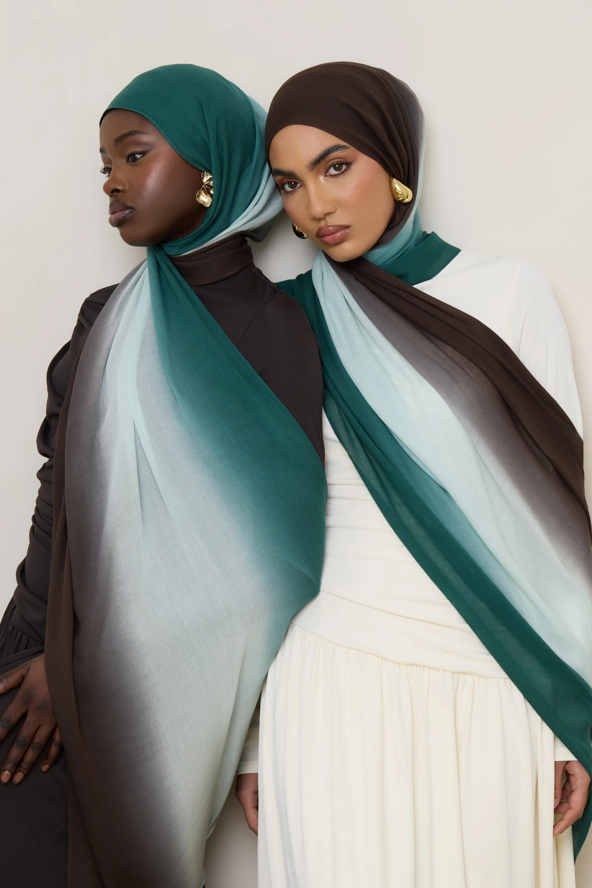 Ombre Modal Hijab - Rainforest Mist - Image 10