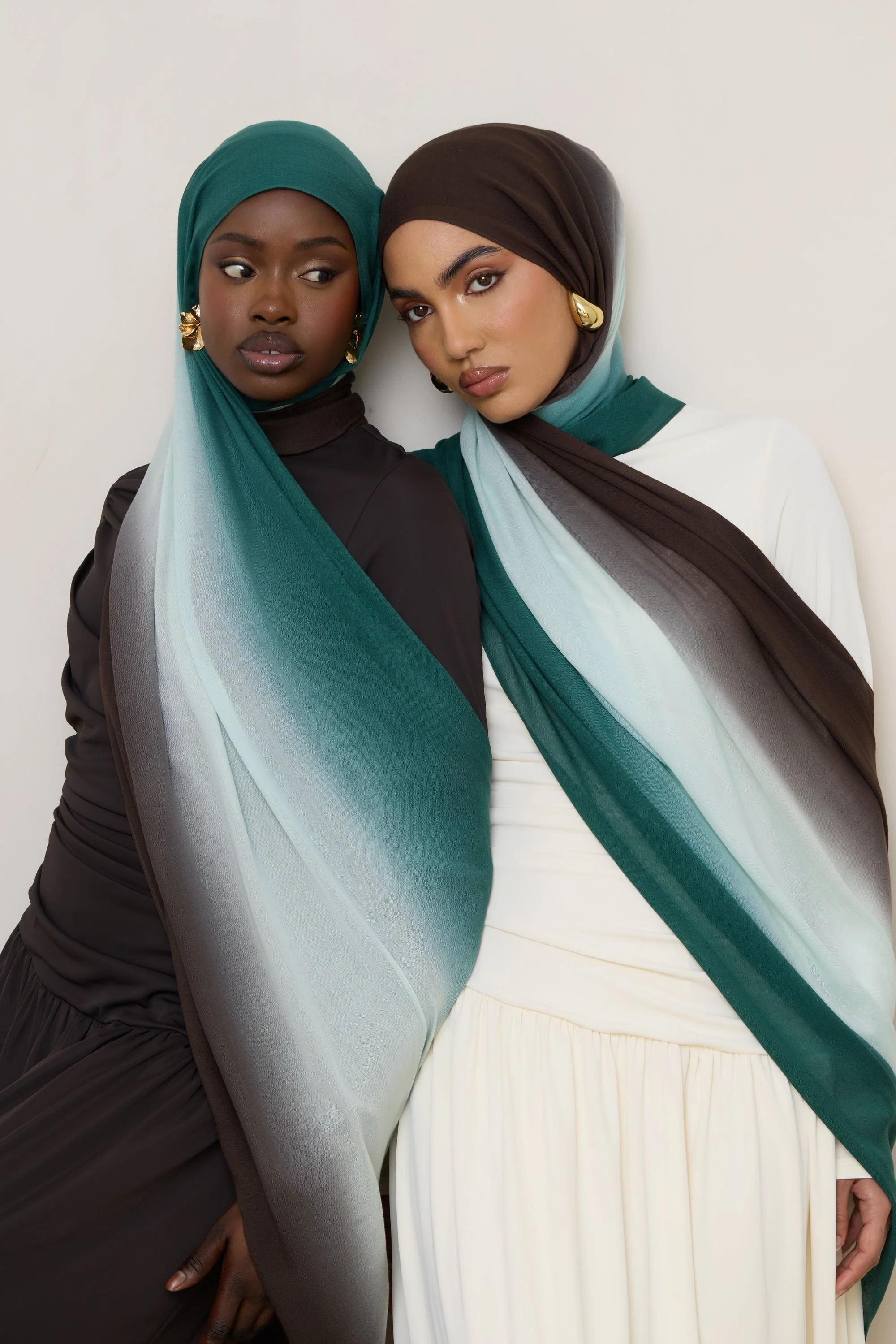 Ombre Modal Hijab - Rainforest Mist - Image 3