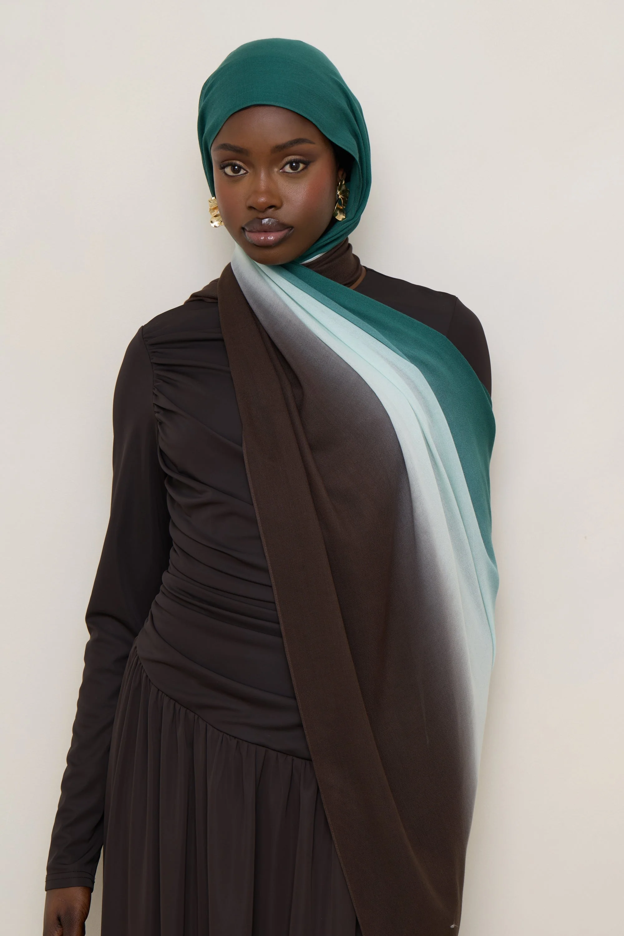 Ombre Modal Hijab - Rainforest Mist - Image 5