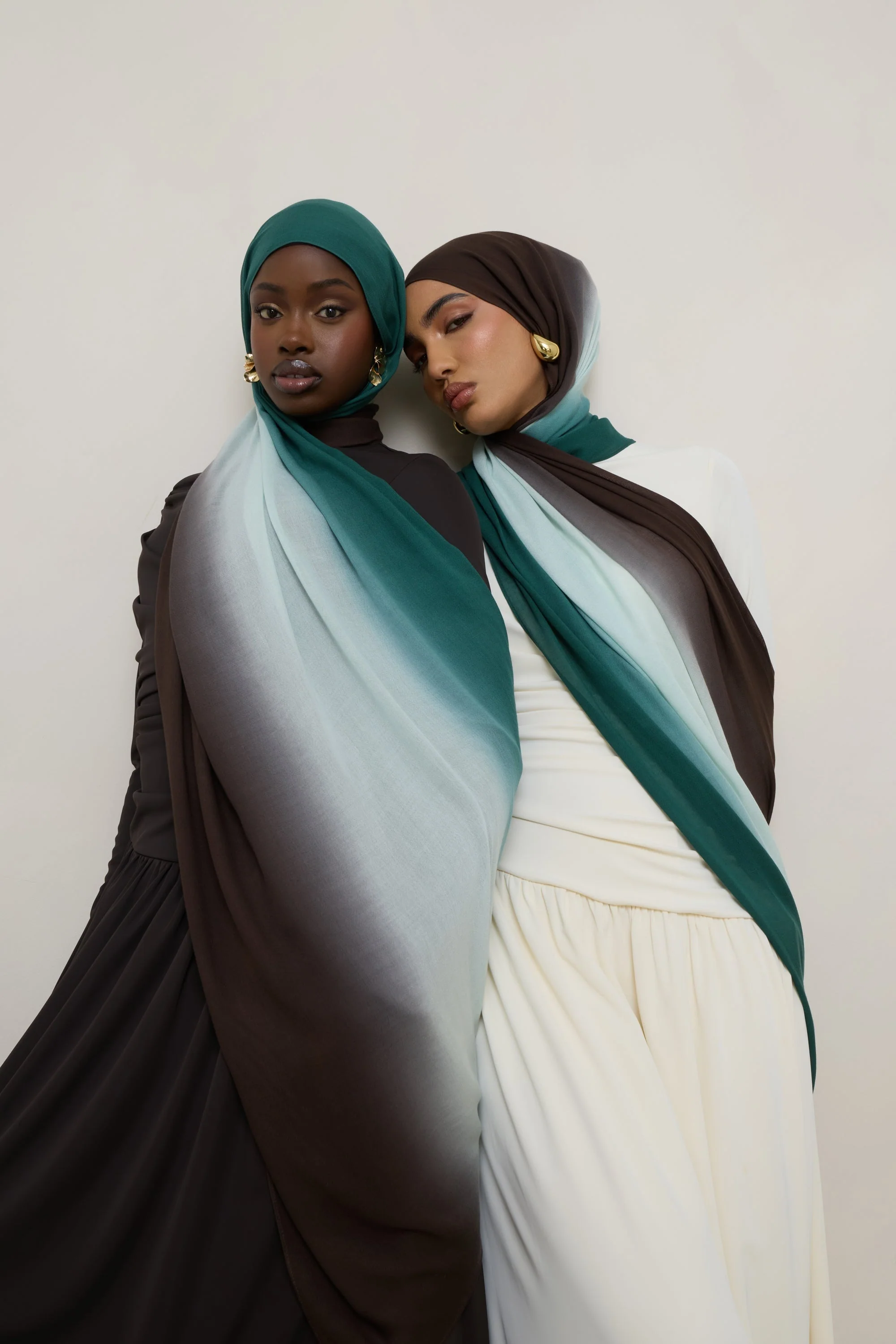 Ombre Modal Hijab - Rainforest Mist - Image 6