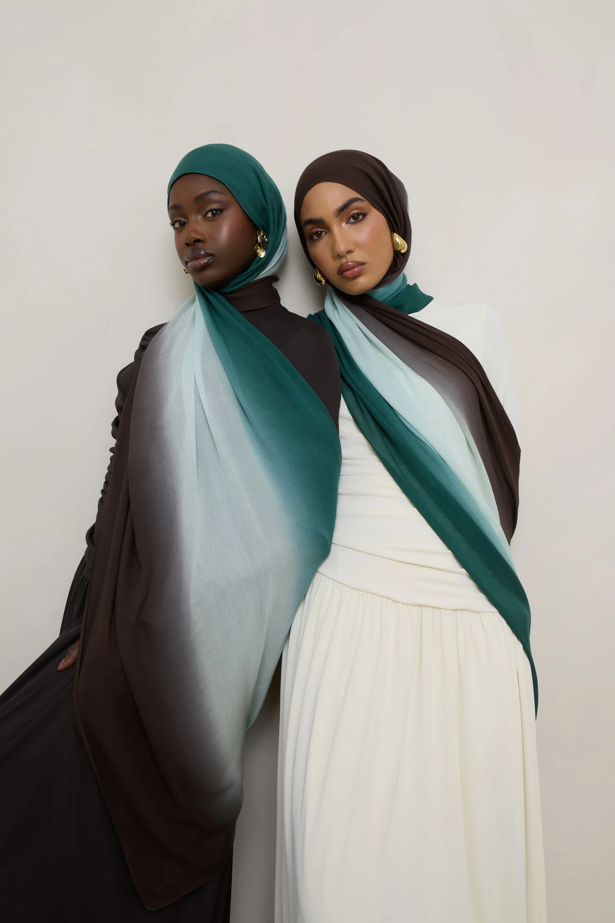 Ombre Modal Hijab - Rainforest Mist - Image 9