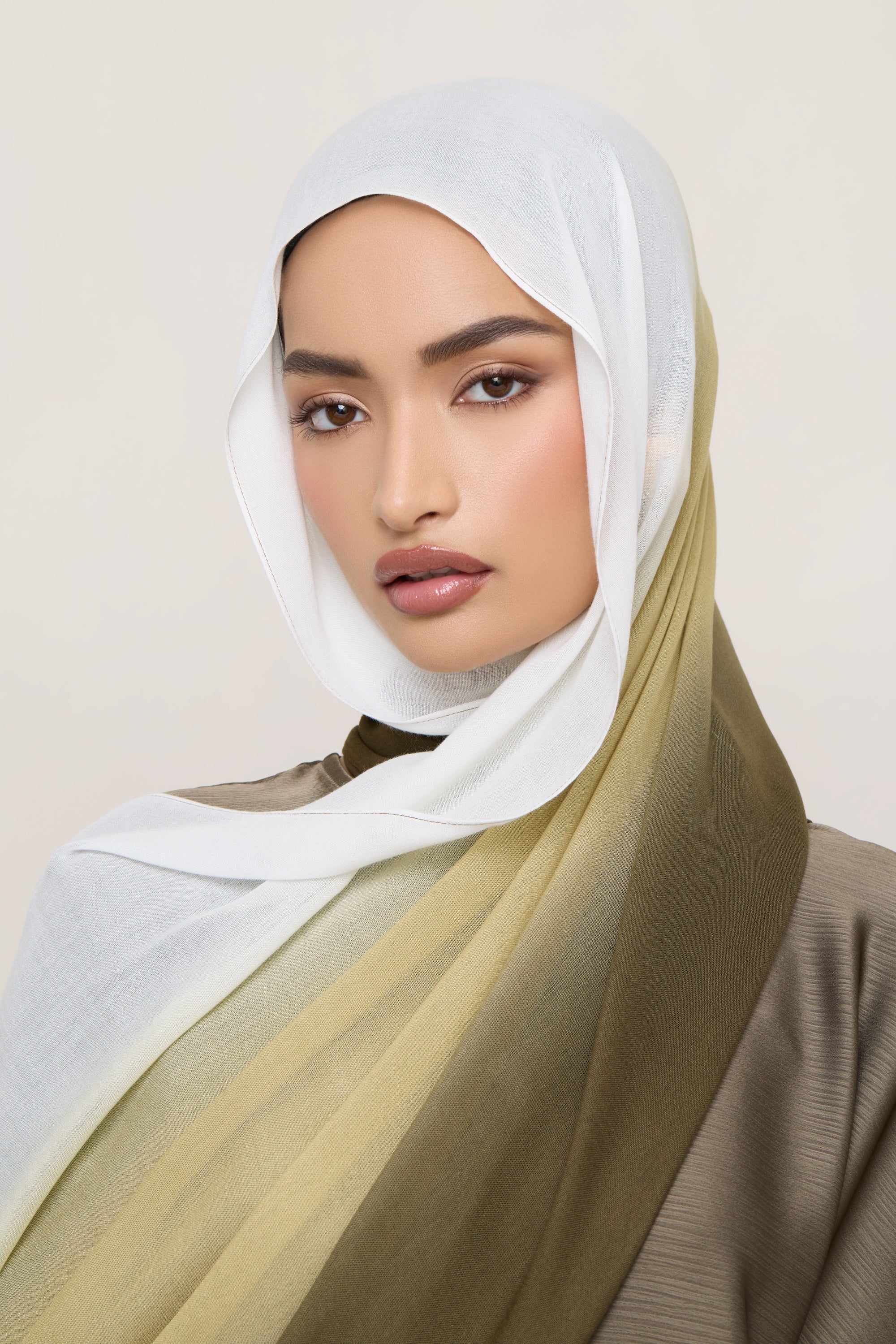 Ombre Modal Hijab - Sage - Image 3