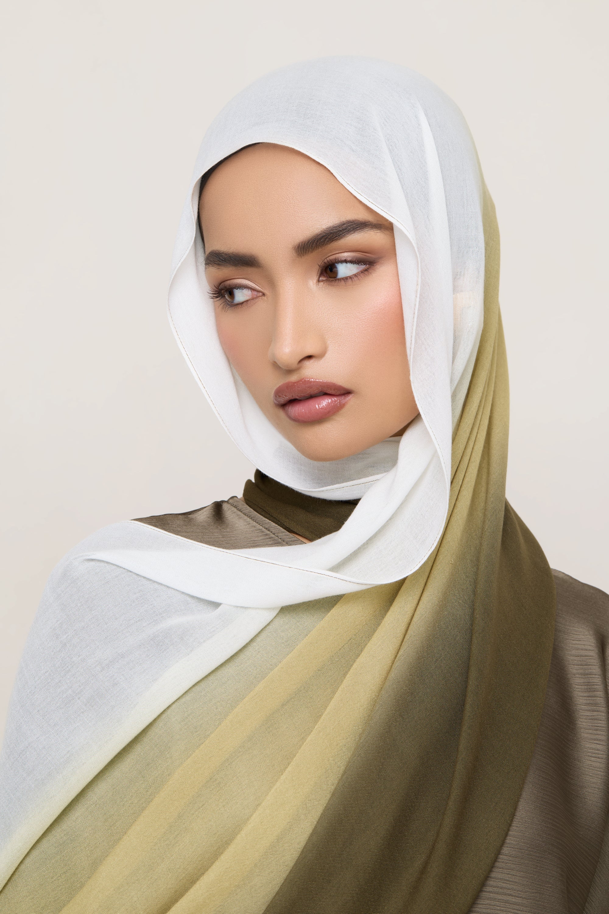 Ombre Modal Hijab - Sage - Image 5