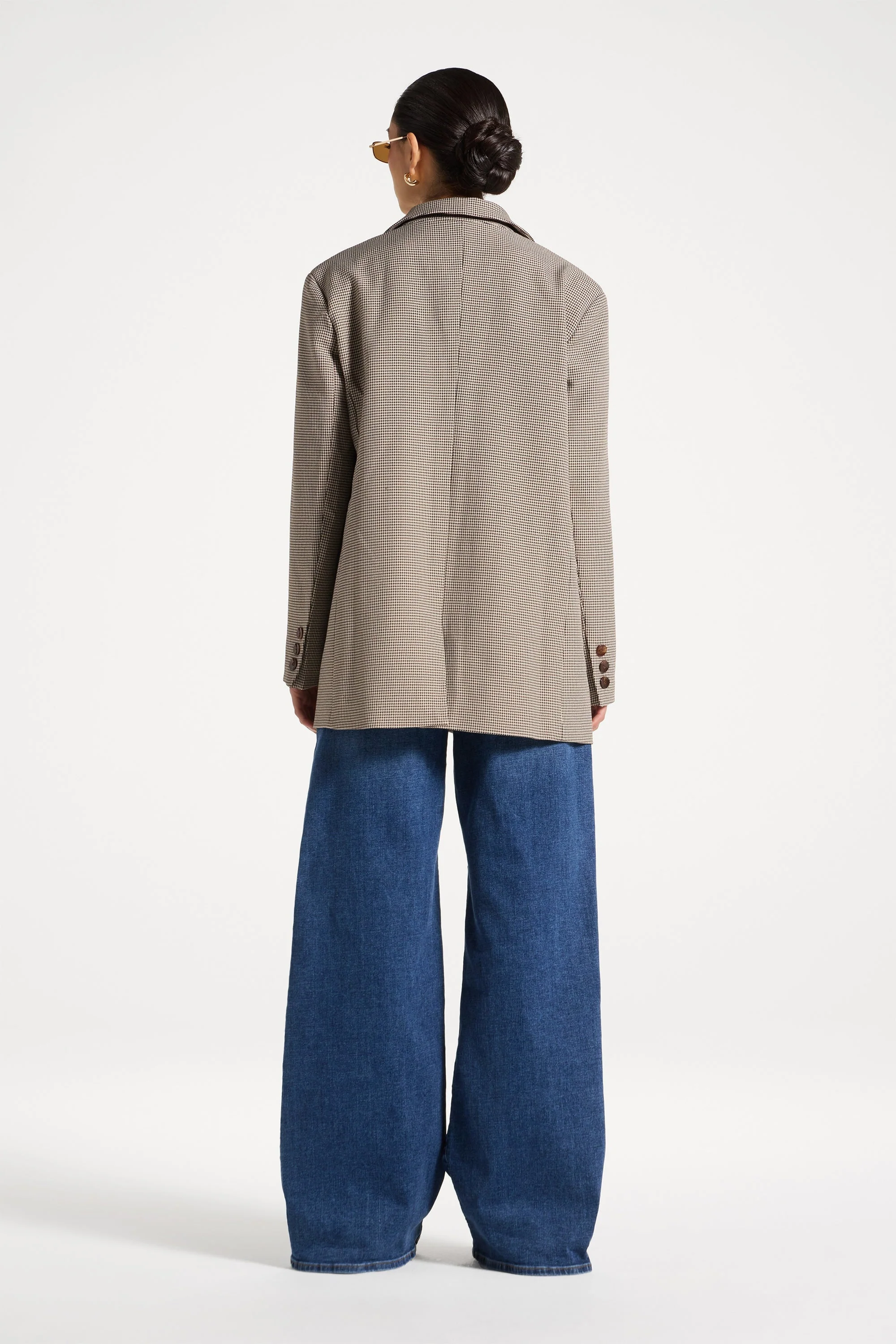 Oversized Houndstooth Blazer - Image 7