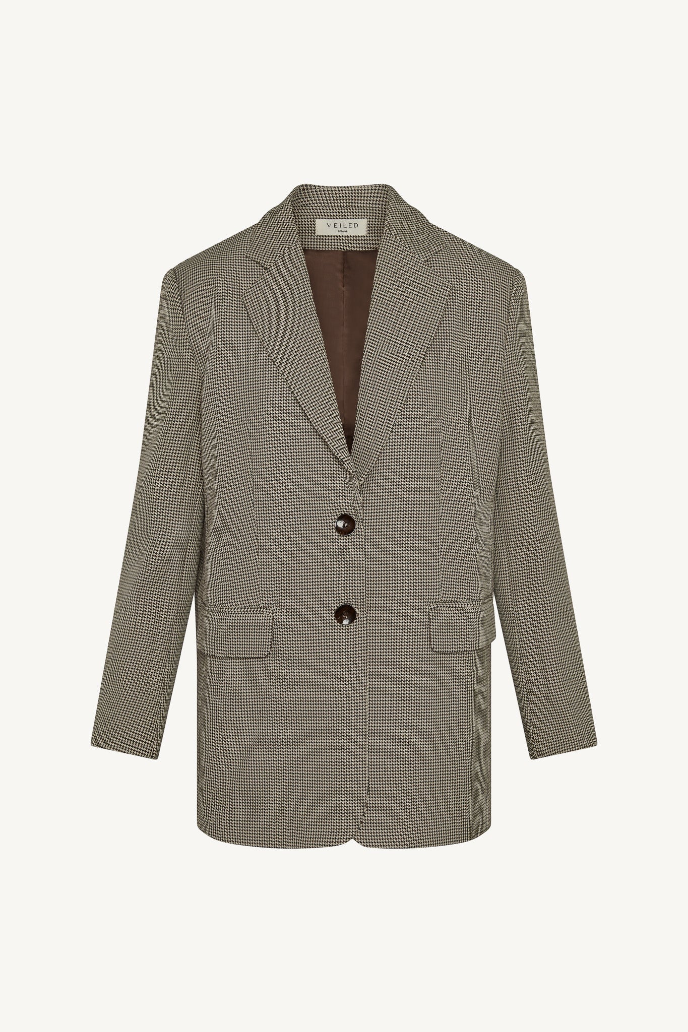 Oversized Houndstooth Blazer - Image 9