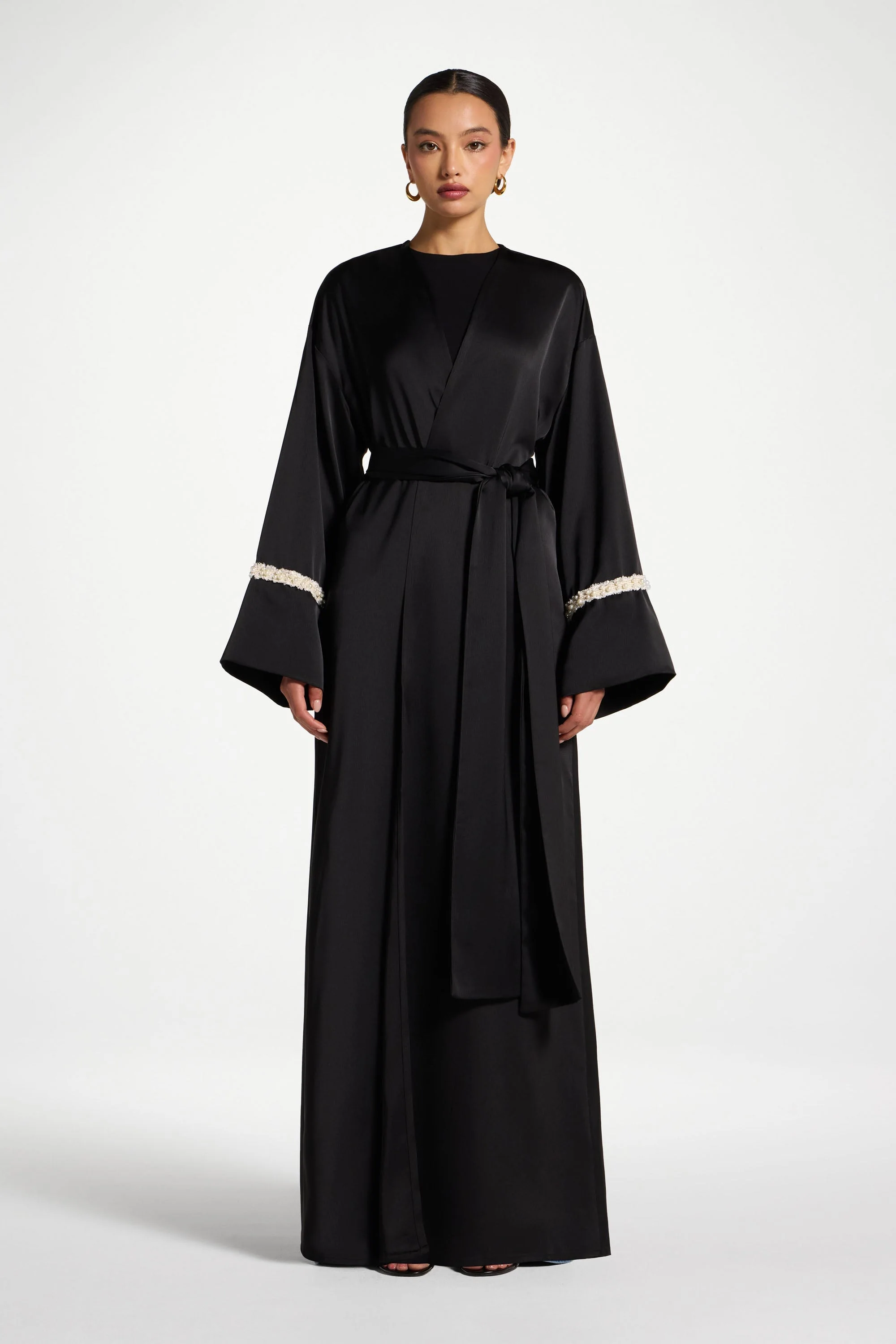 Pearl Trim Abaya