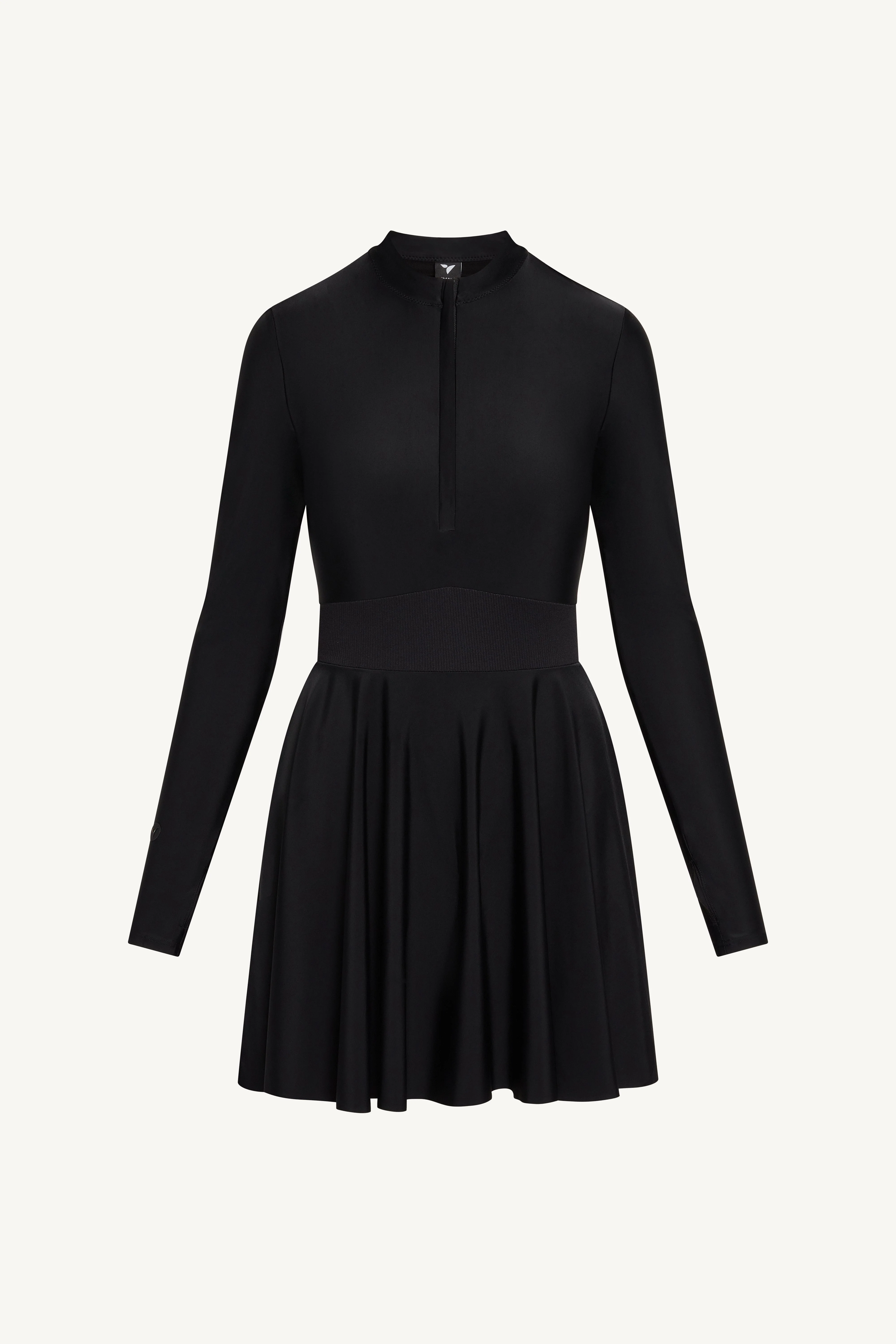 Peplum Swimsuit Tunic - Black - Image 9