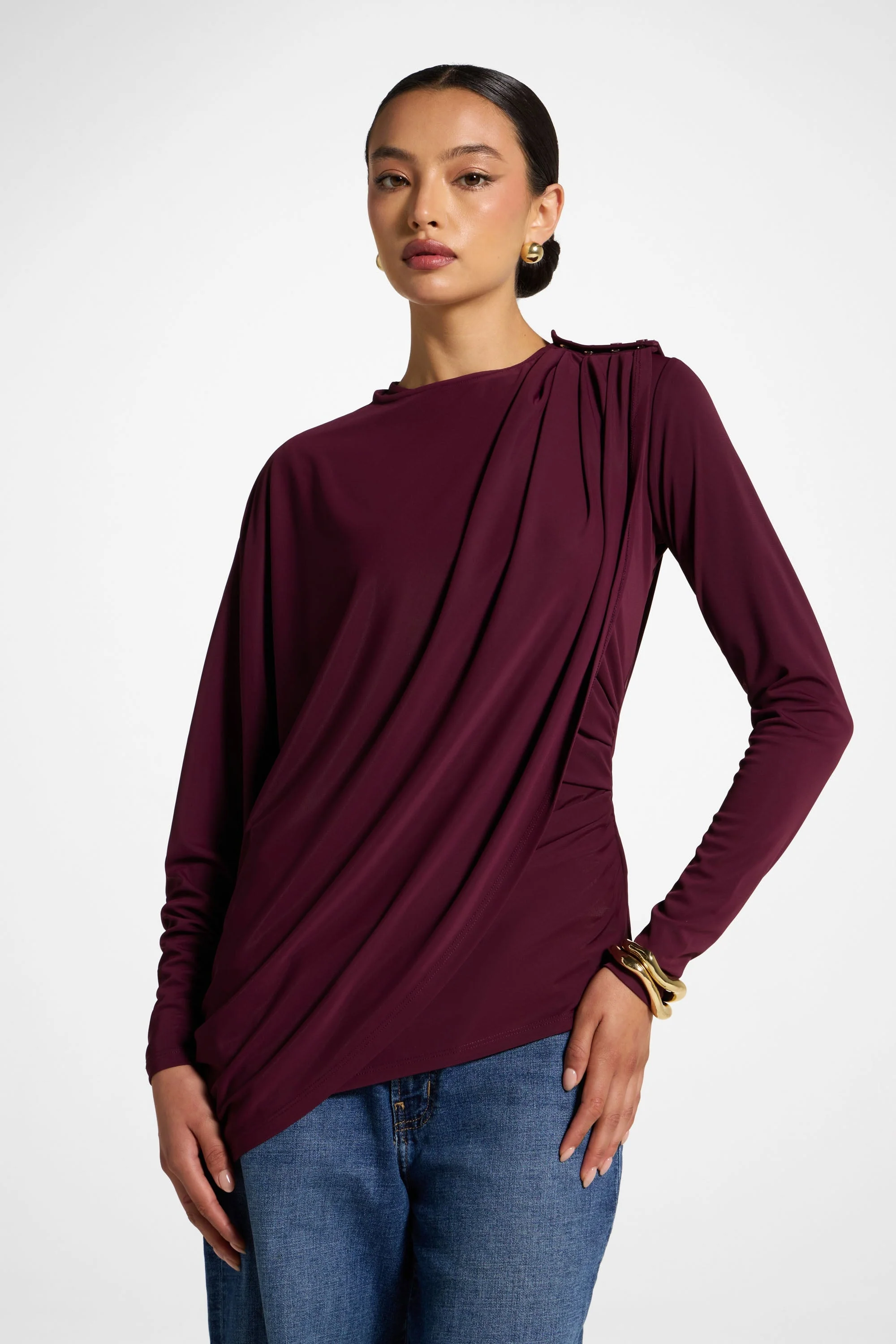 Asymmetric Top & Cape Set - Fig - Image 6