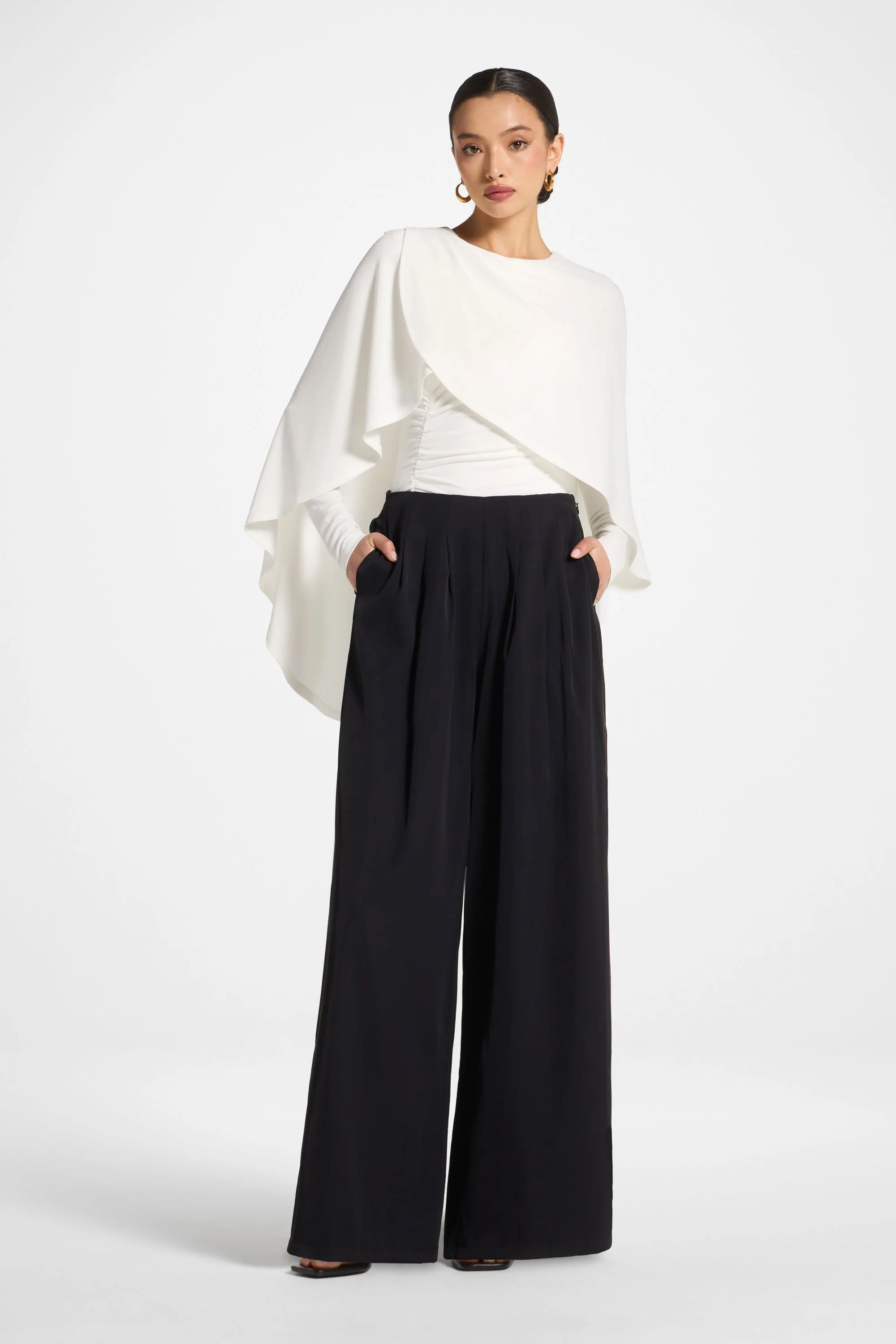 Pleat Pants - Black - Image 2