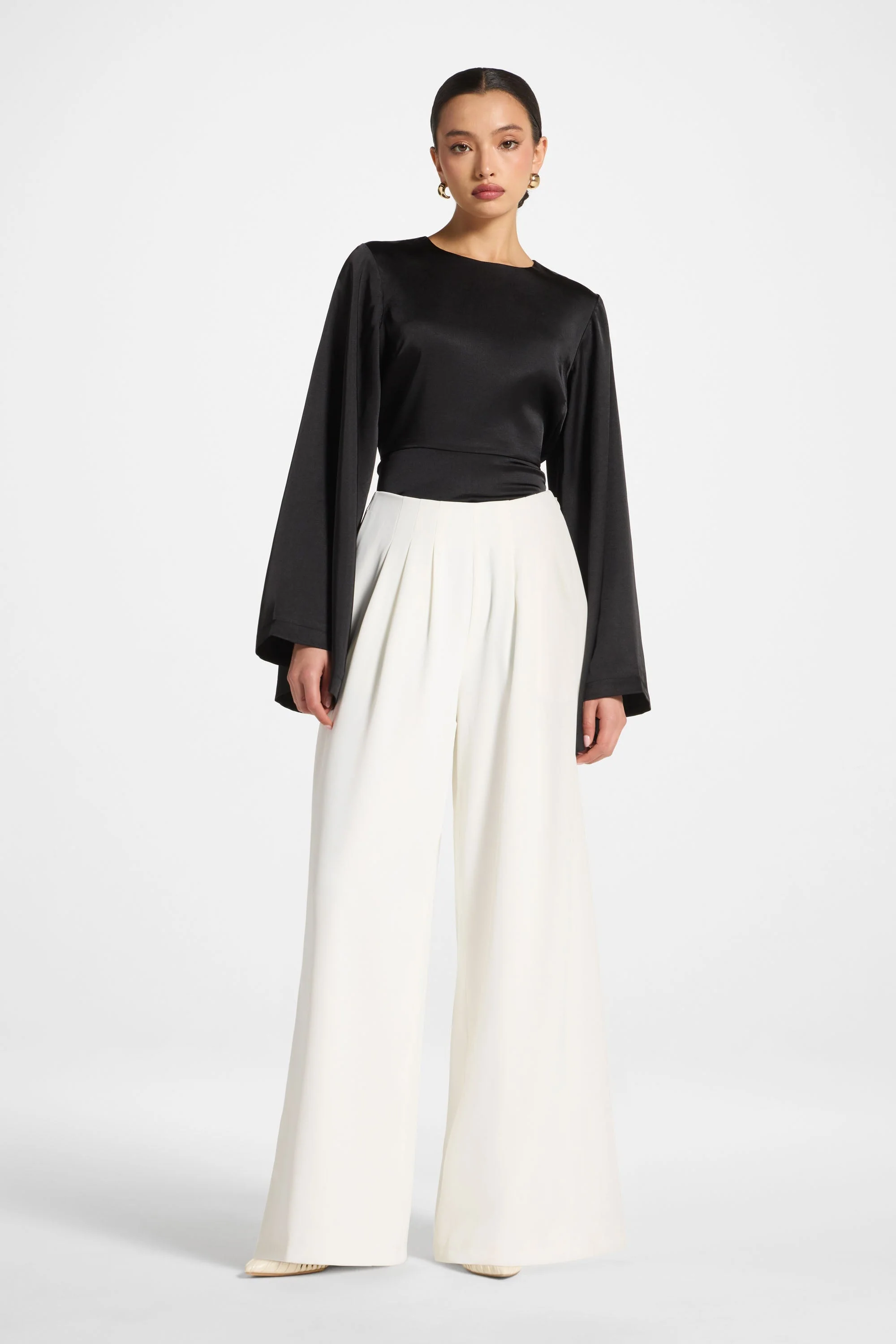 Pleat Pants - White - Image 2
