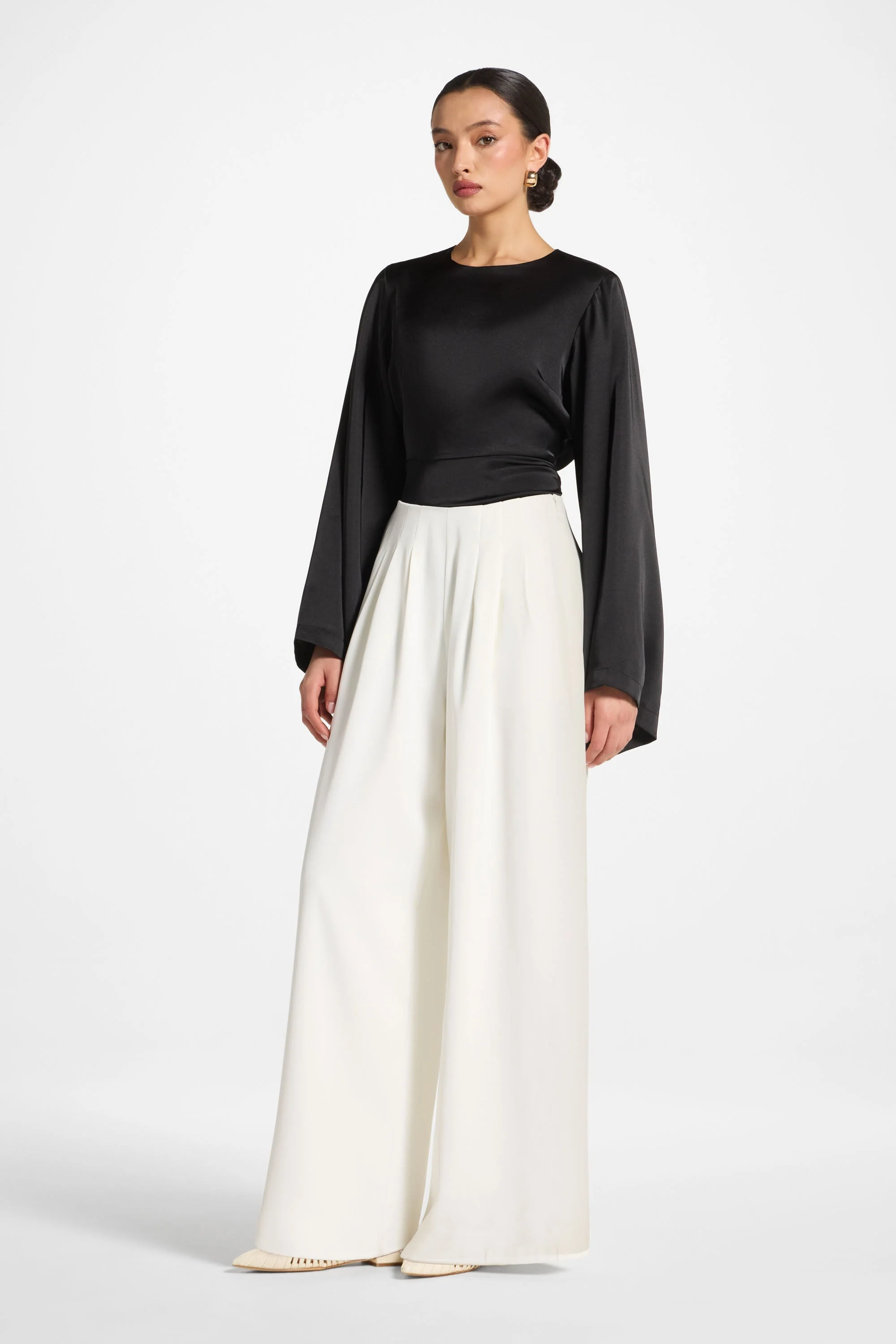 Pleat Pants - White - Image 5