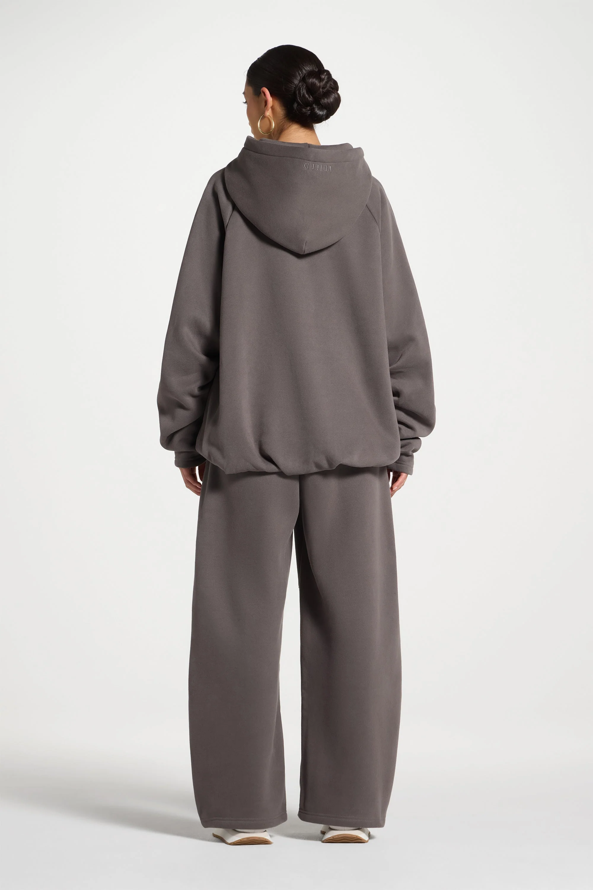 Pleated Lounge Top & Pants Set - Iron - Image 5