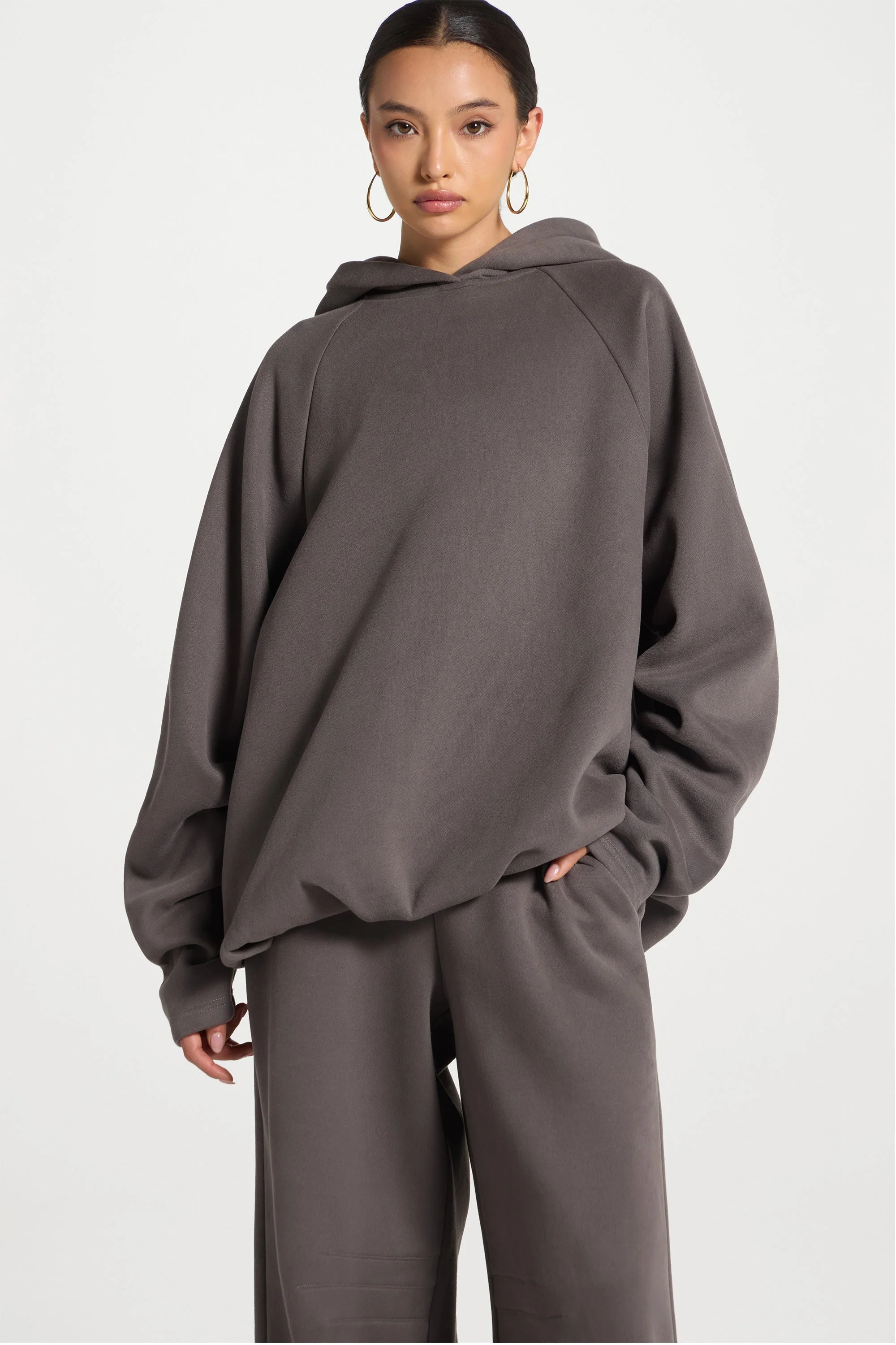 Pleated Lounge Top & Pants Set - Iron - Image 8