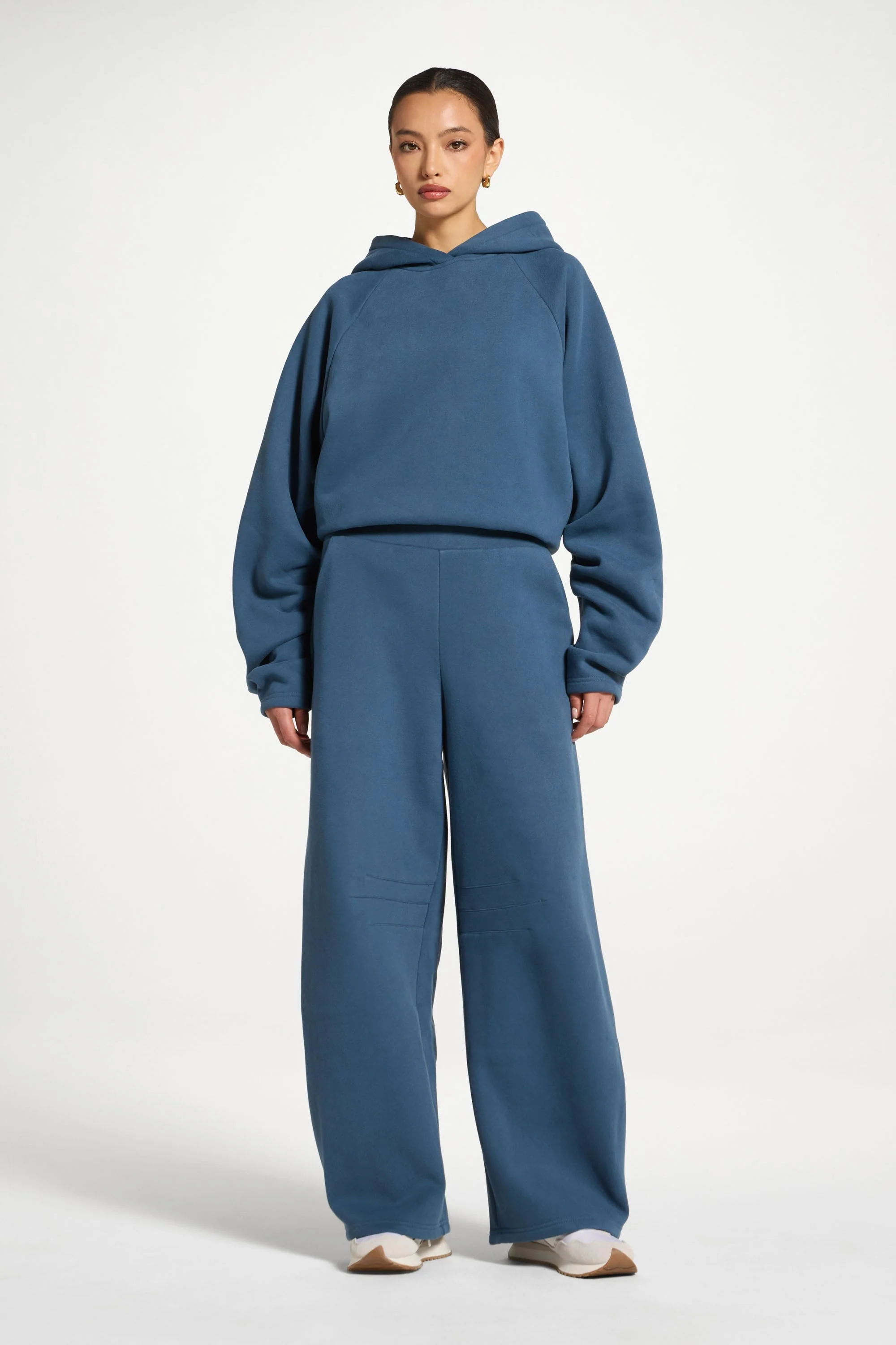 Pleated Lounge Top & Pants Set - Ocean - Image 6