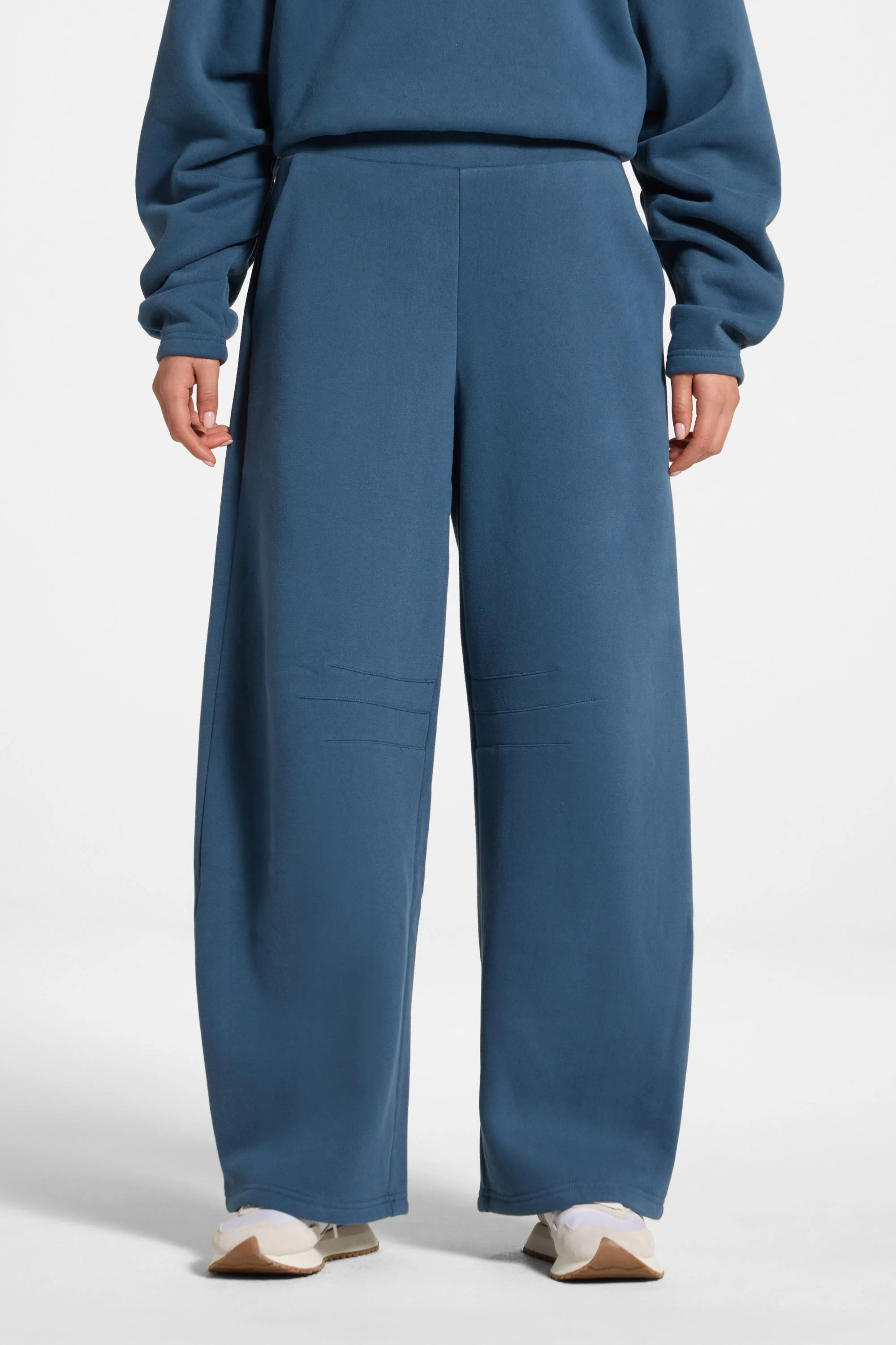 Pleated Lounge Top & Pants Set - Ocean - Image 8