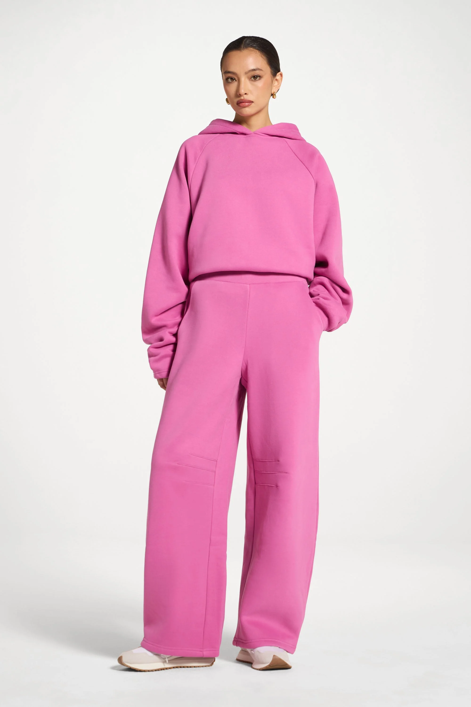 Pleated Lounge Top & Pants Set - Orchid - Image 9