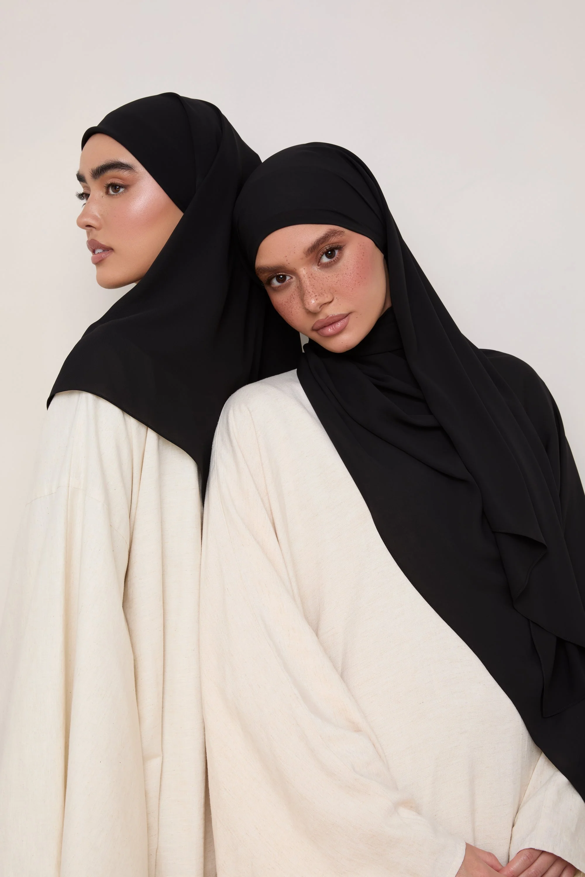 Premium Chiffon Hijab - Black