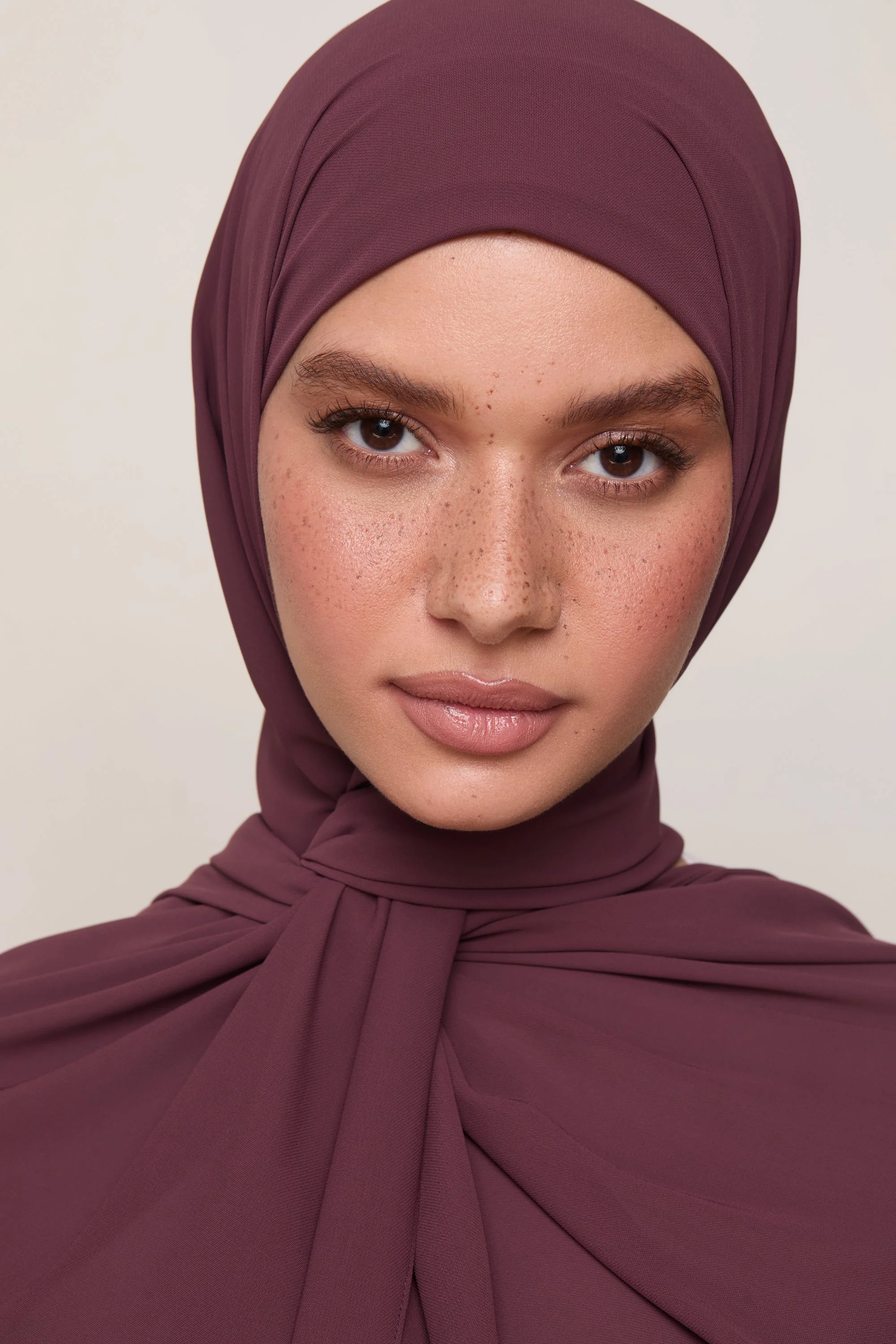 Premium Chiffon Hijab - Chocolate Truffle - Image 2