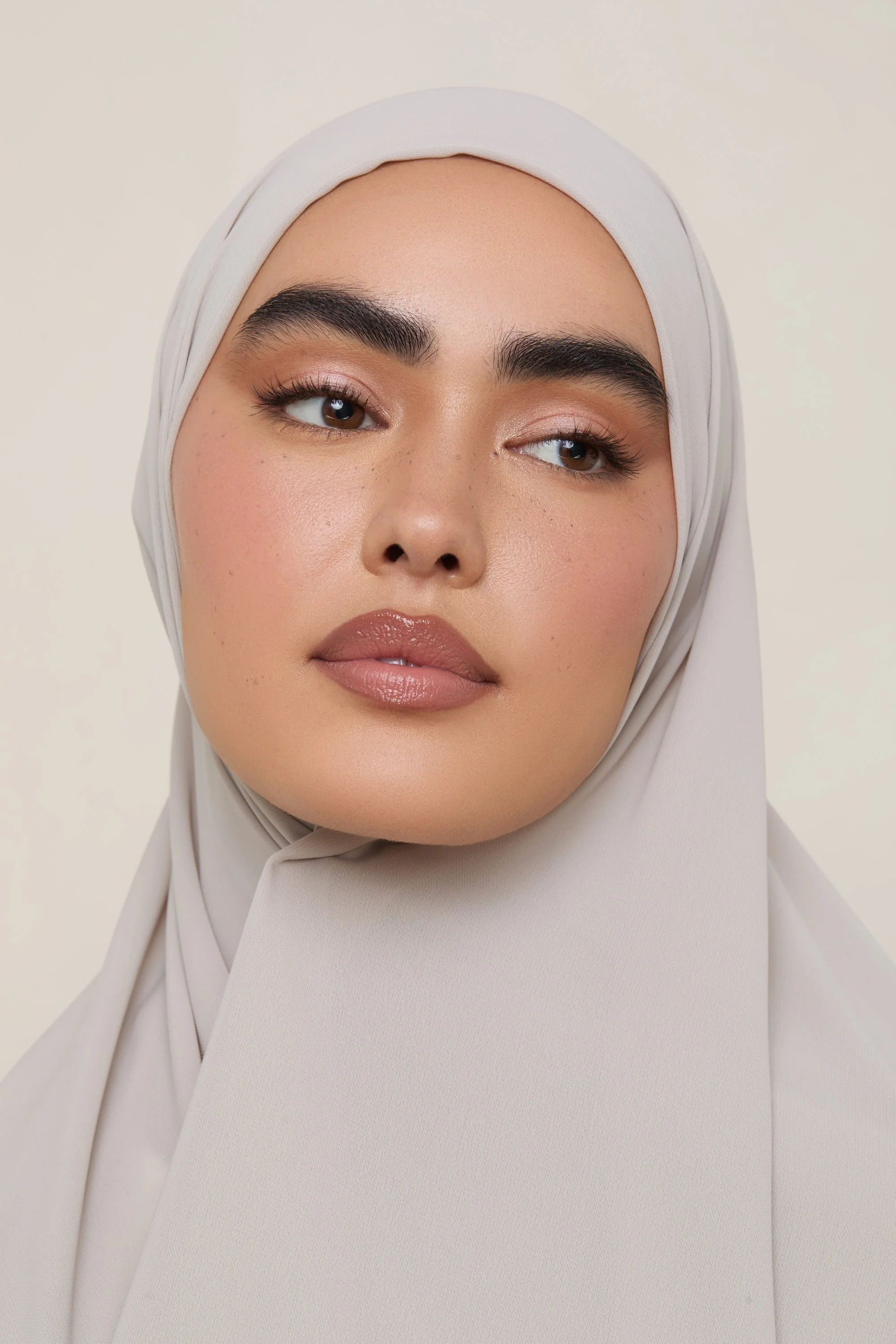 Premium Chiffon Hijab - Cloud - Image 4
