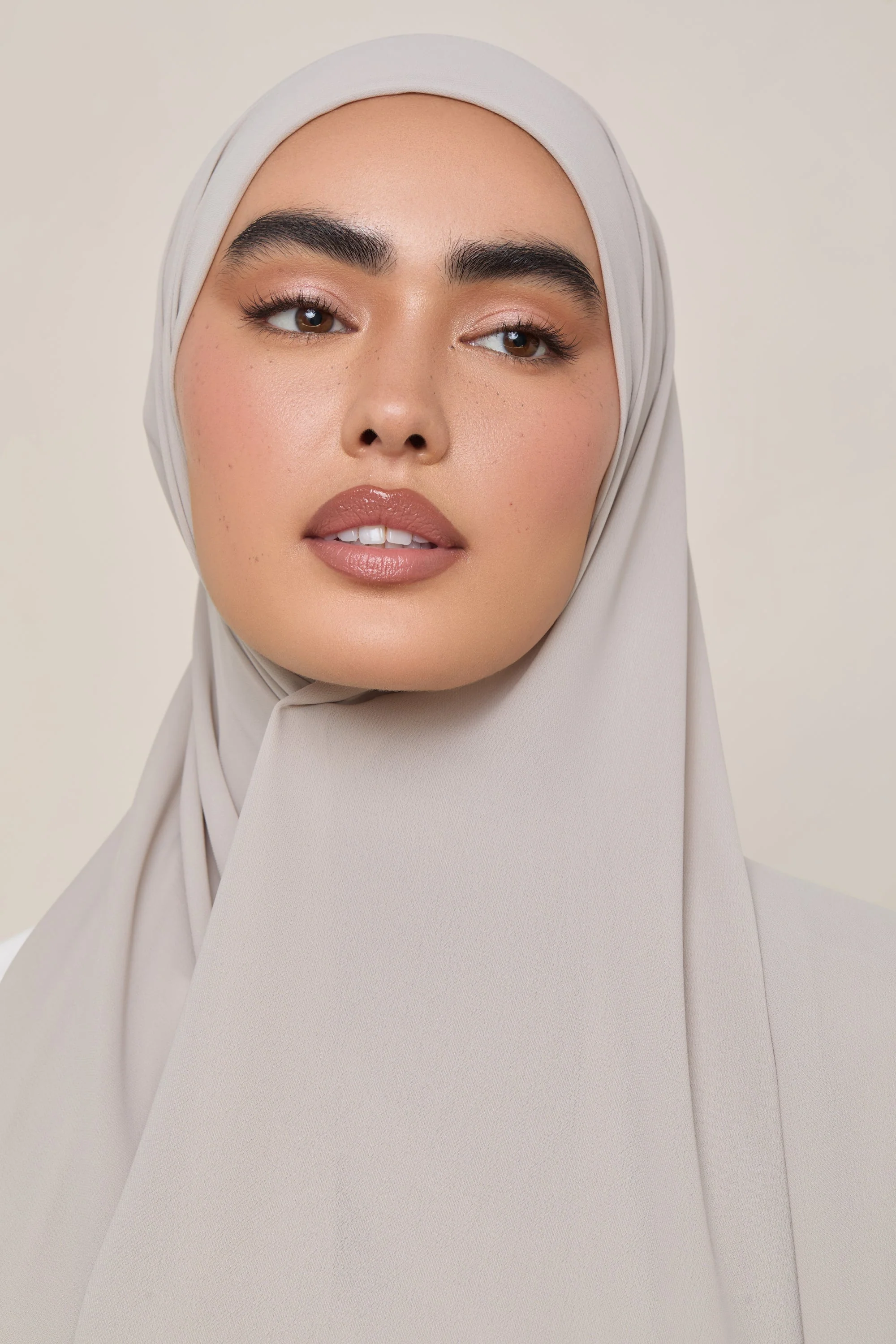 Premium Chiffon Hijab - Cloud - Image 5