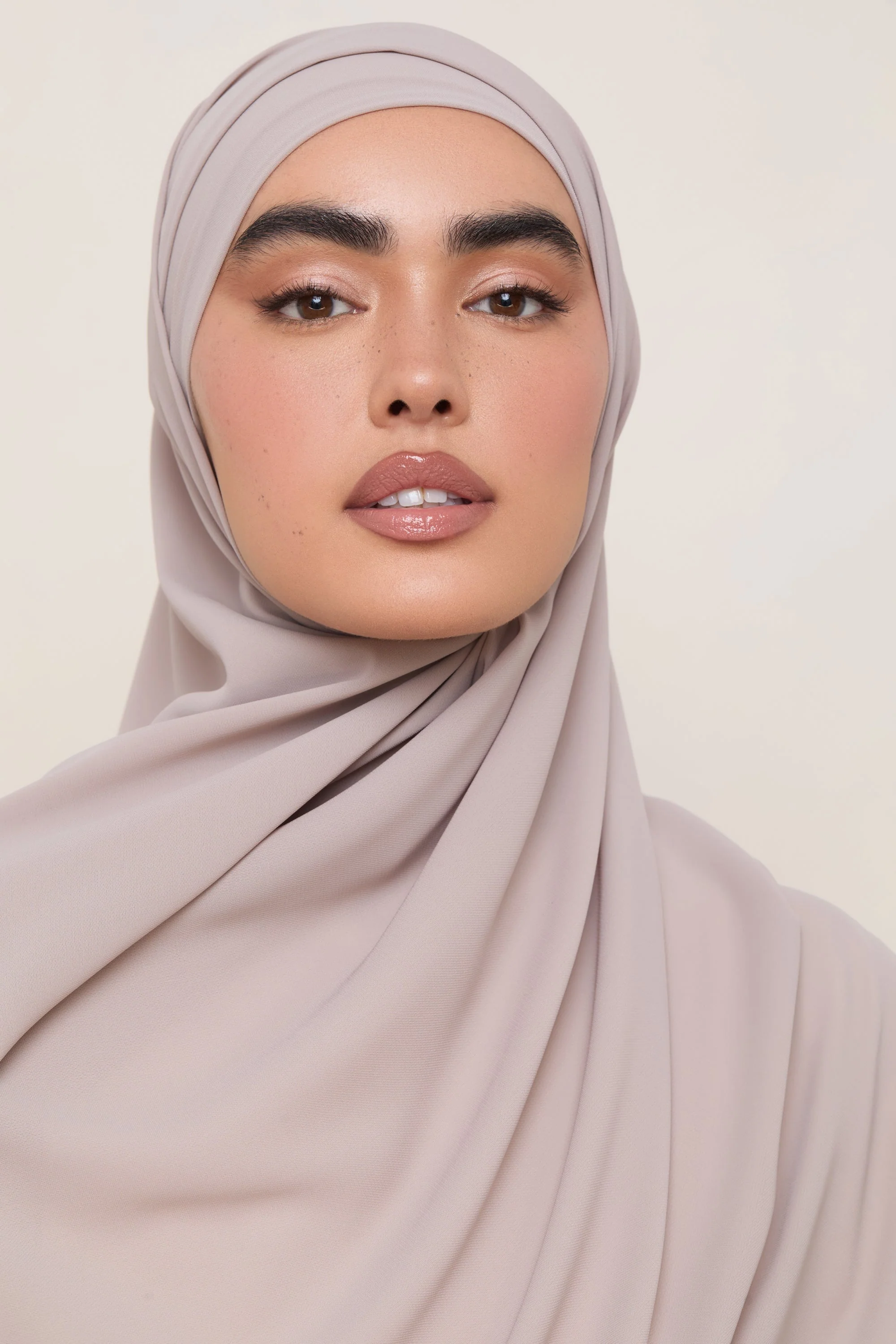 Premium Chiffon Hijab - Cobblestone - Image 2