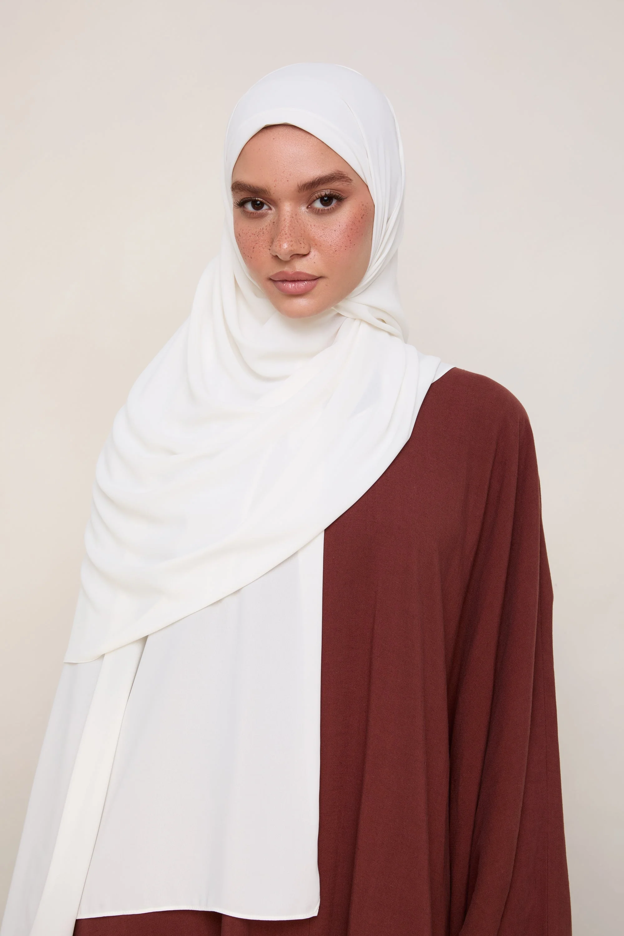 Premium Chiffon Hijab - Moon - Image 3
