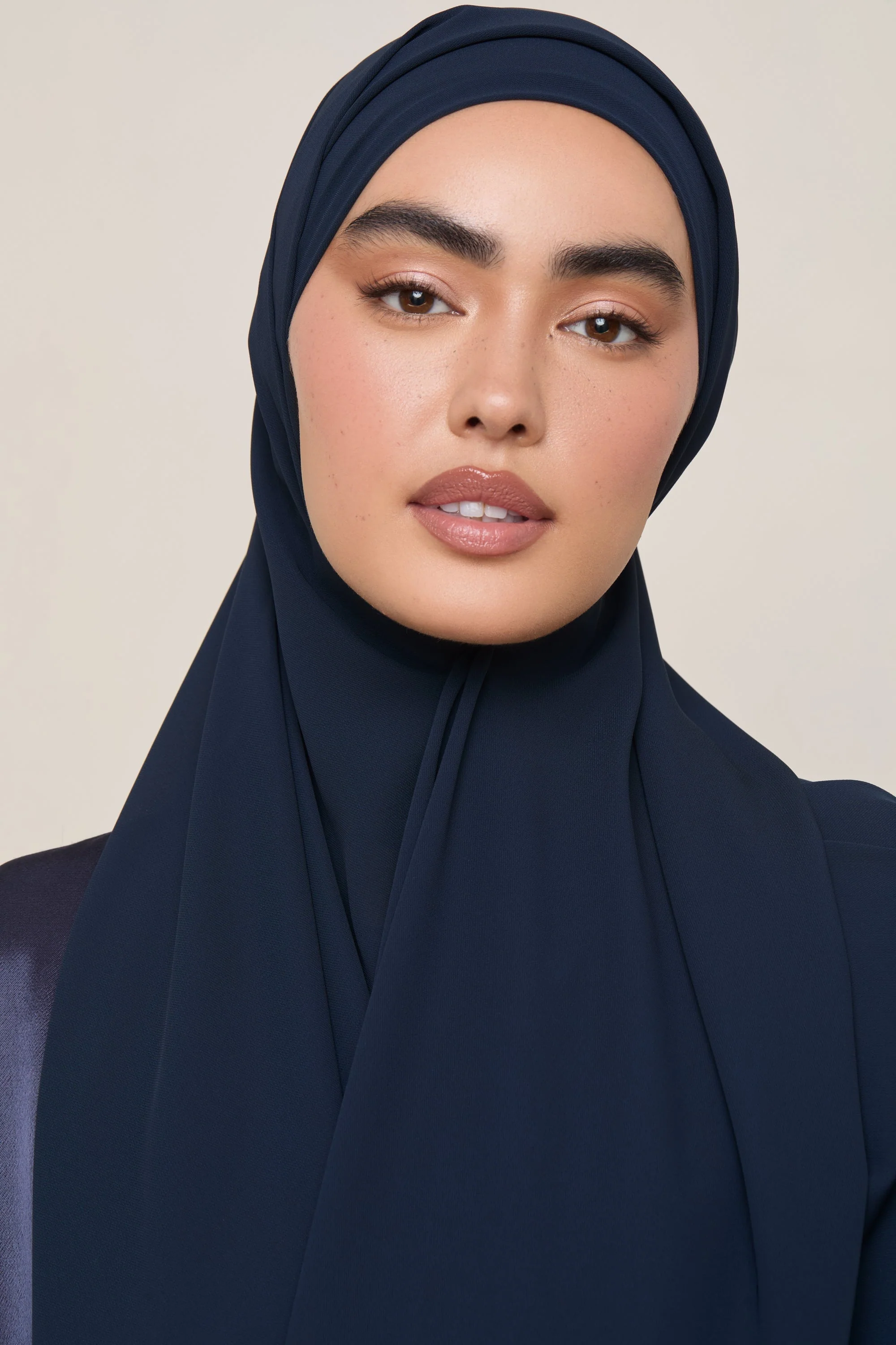 Premium Chiffon Hijab - Navy
