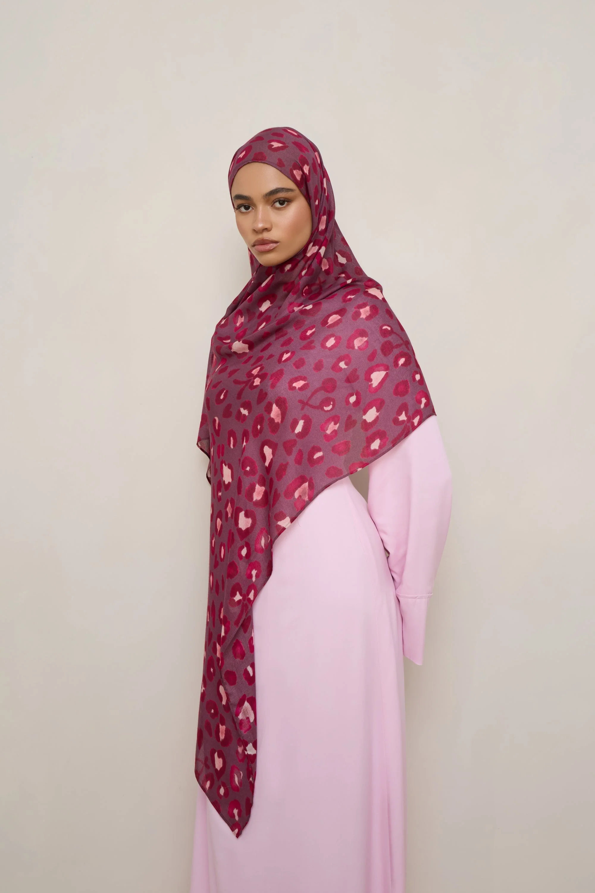 Printed Modal Hijab - Amoria - Image 3