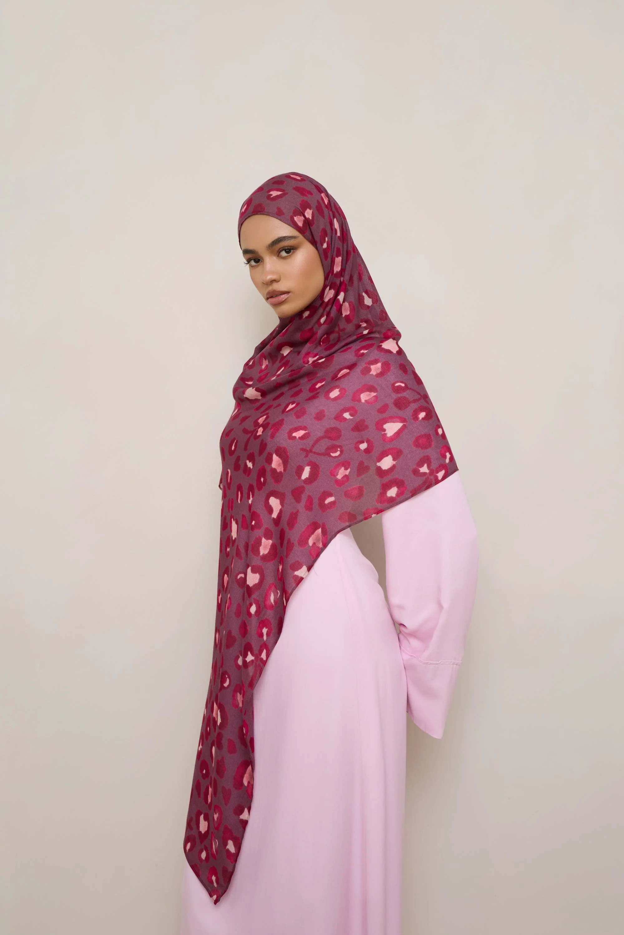 Printed Modal Hijab - Amoria - Image 5