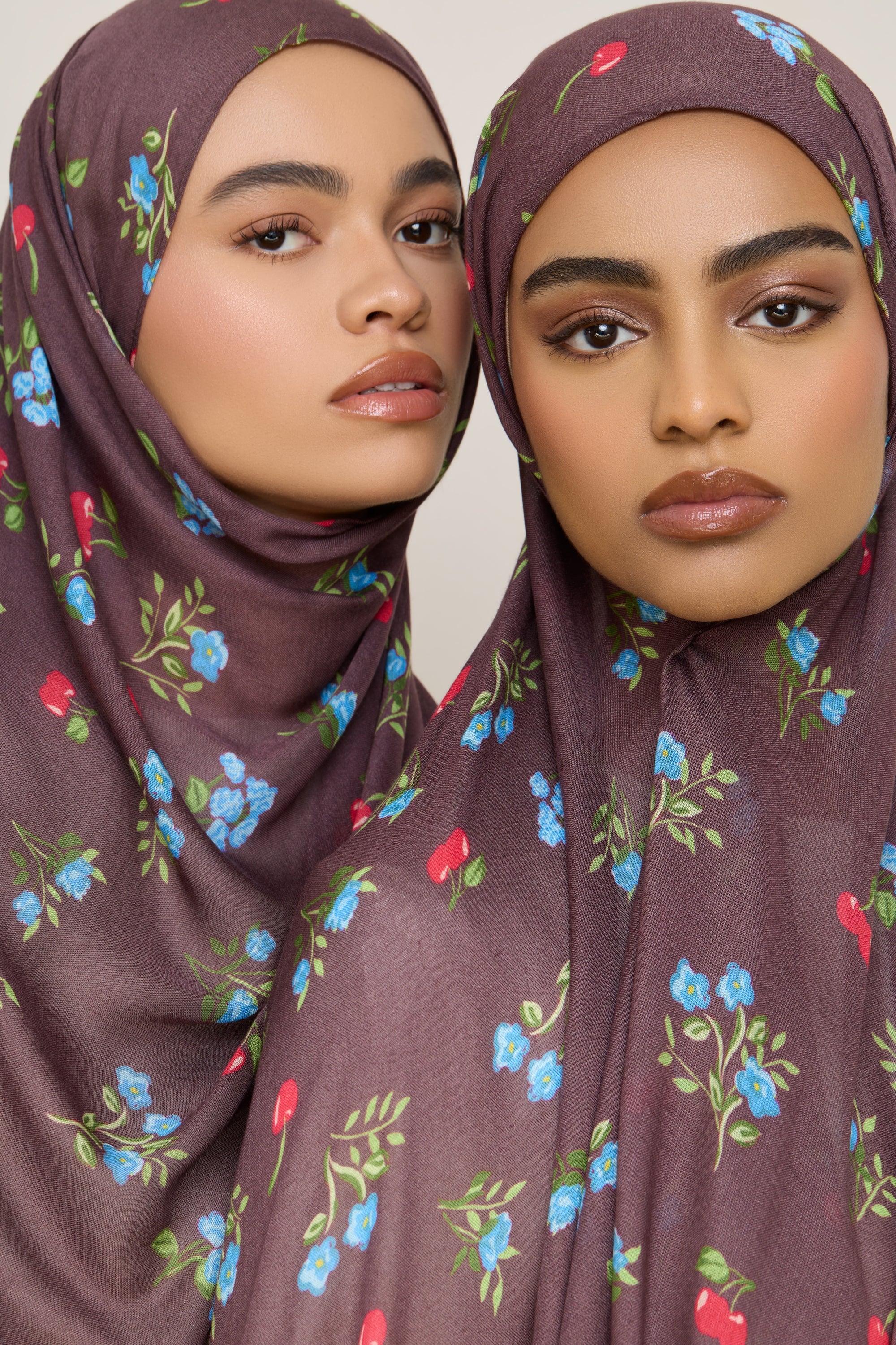 Printed Modal Hijab - Cherry Blossom - Image 2
