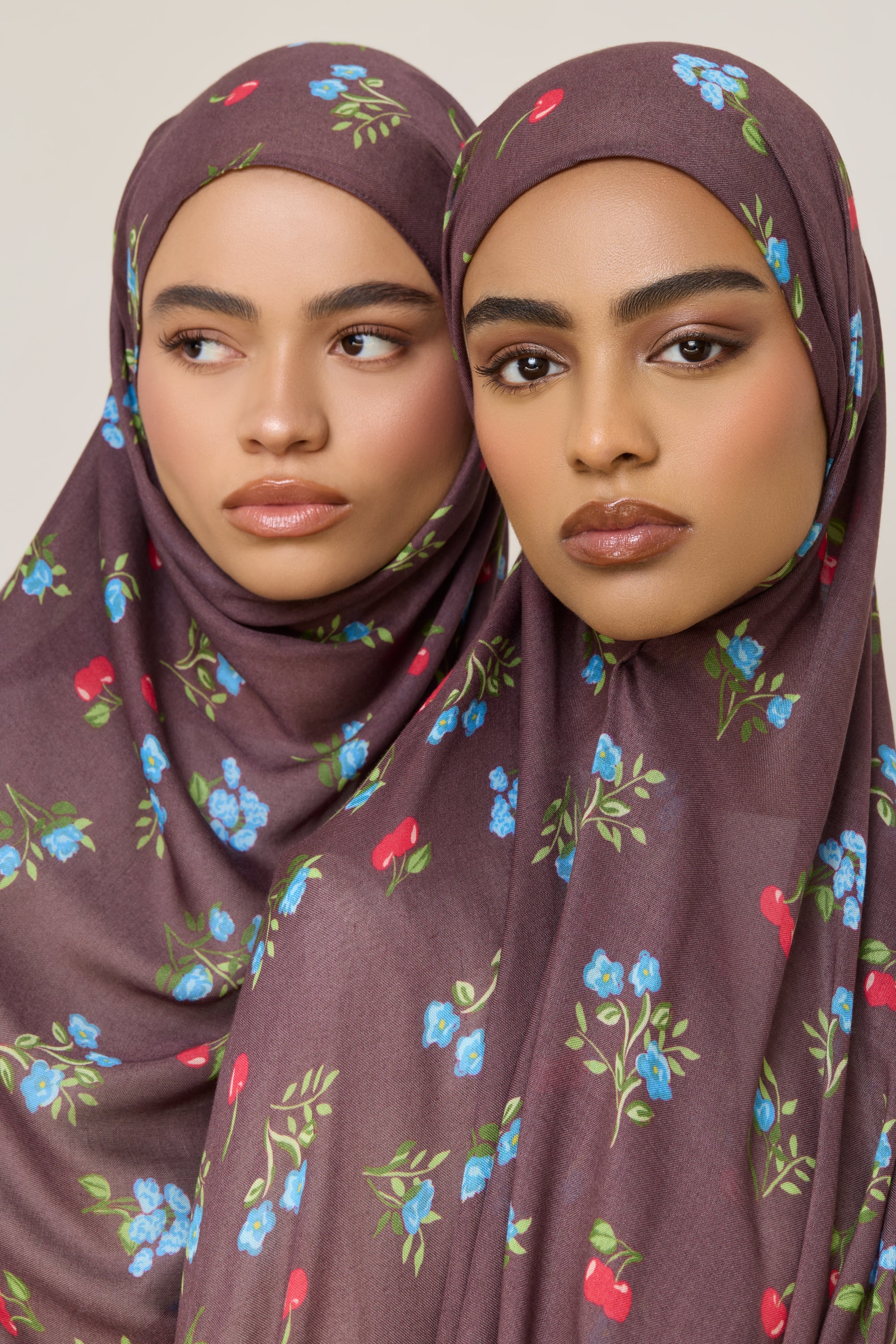 Printed Modal Hijab - Cherry Blossom - Image 5