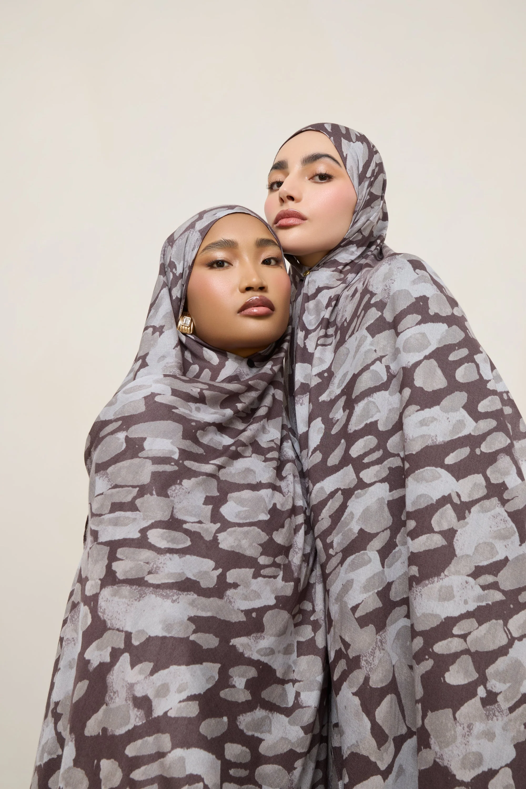 Printed Modal Hijab - Cloudburst - Image 5