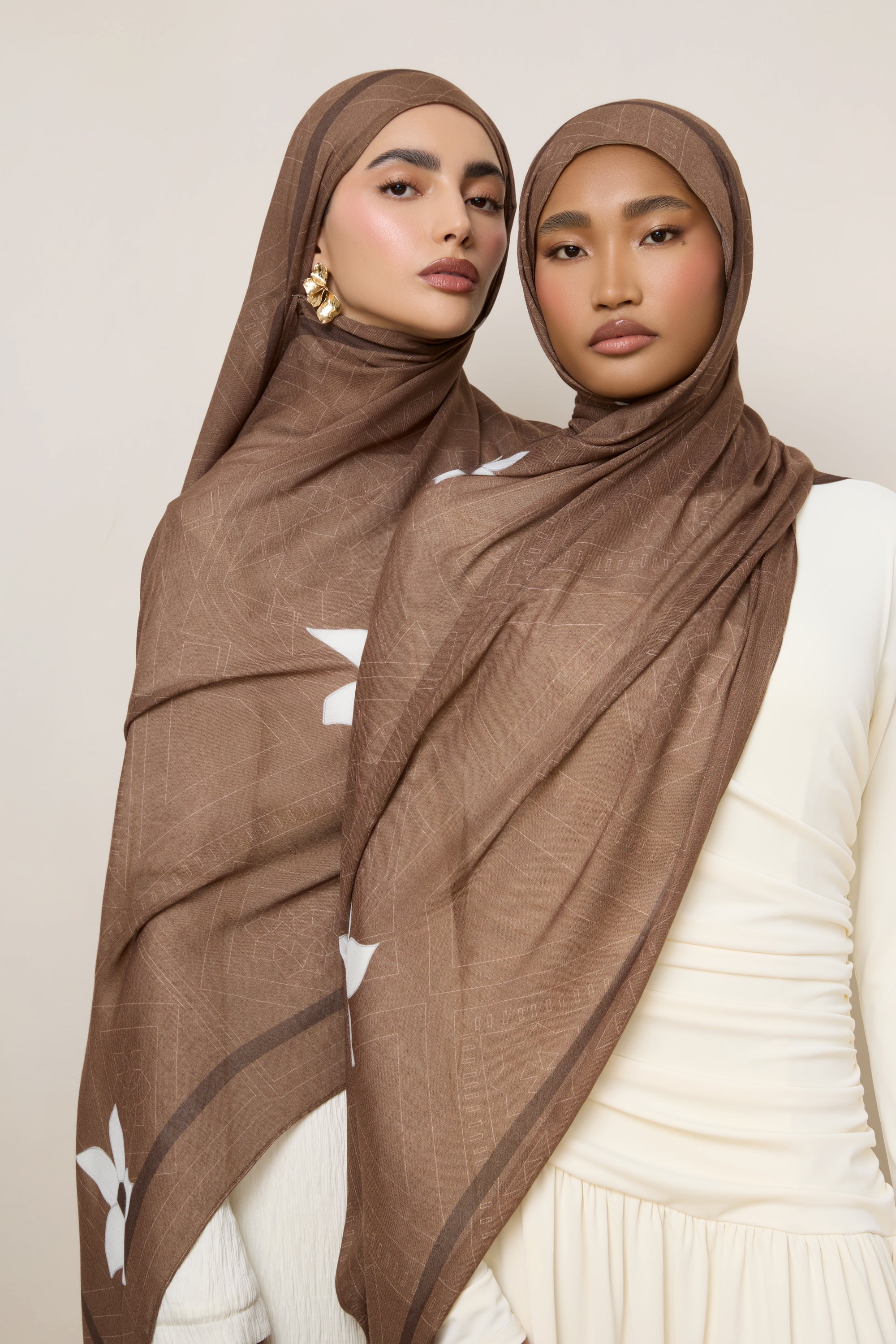Printed Modal Hijab - Damascene - Image 2