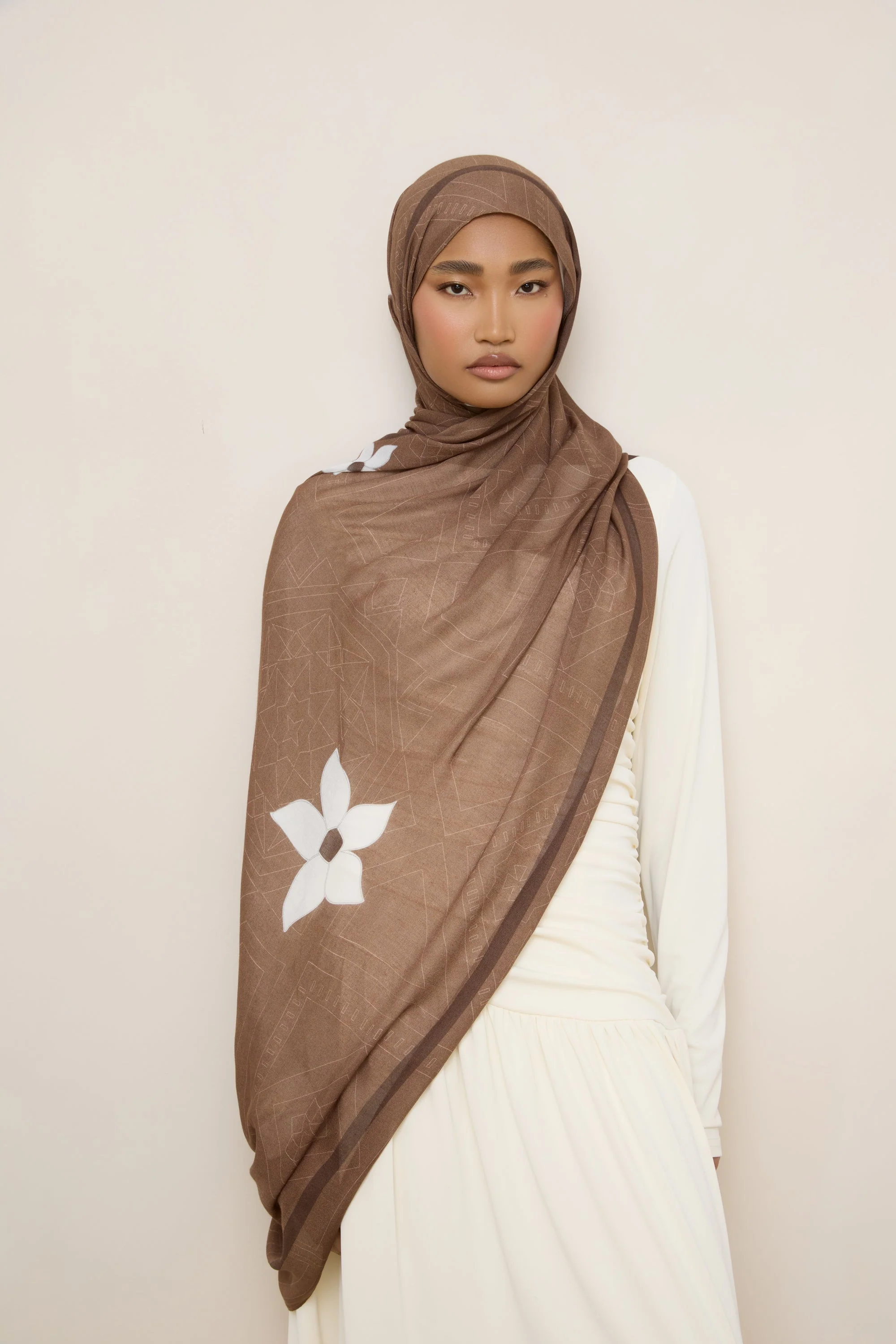 Printed Modal Hijab - Damascene - Image 3