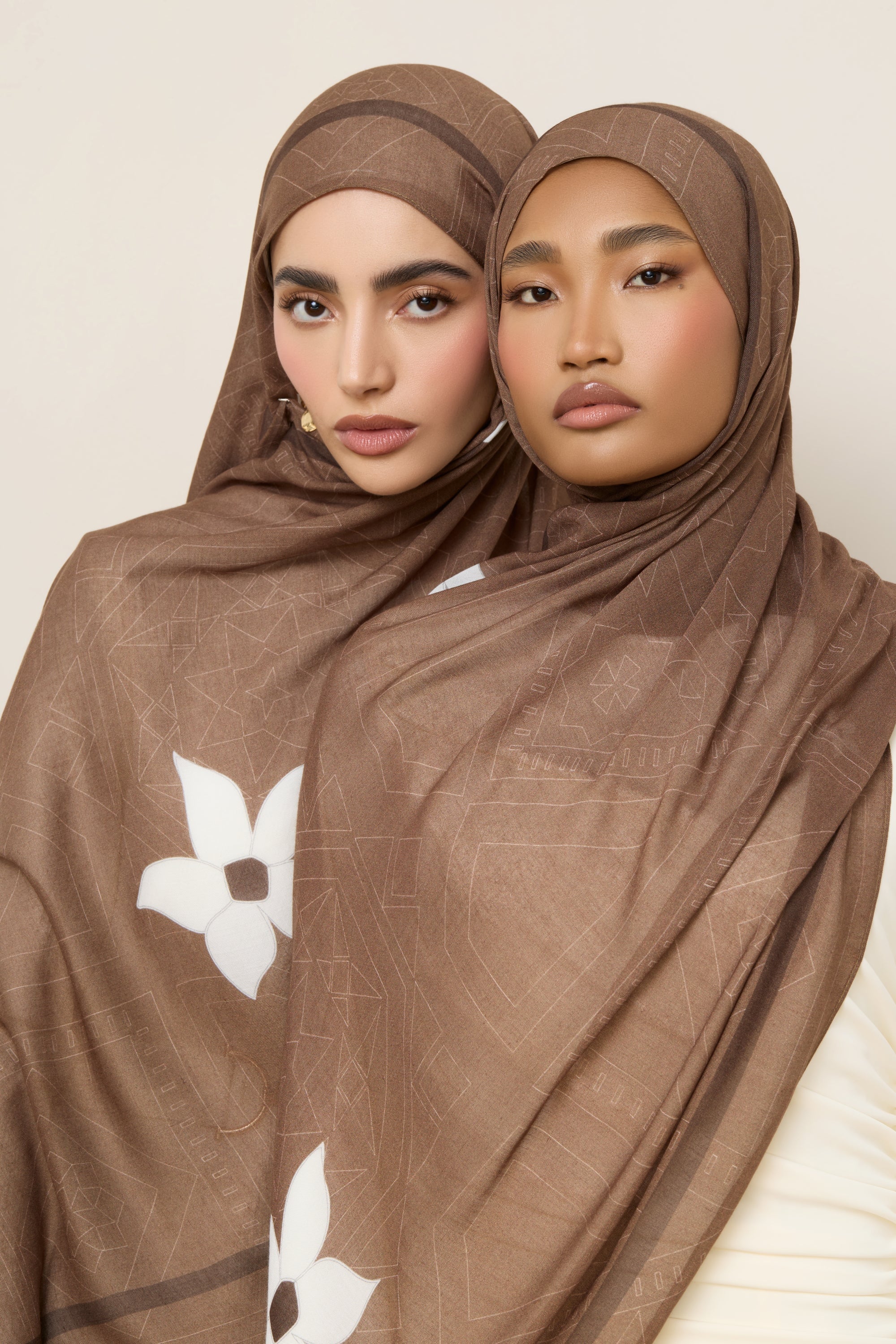 Printed Modal Hijab - Damascene - Image 7