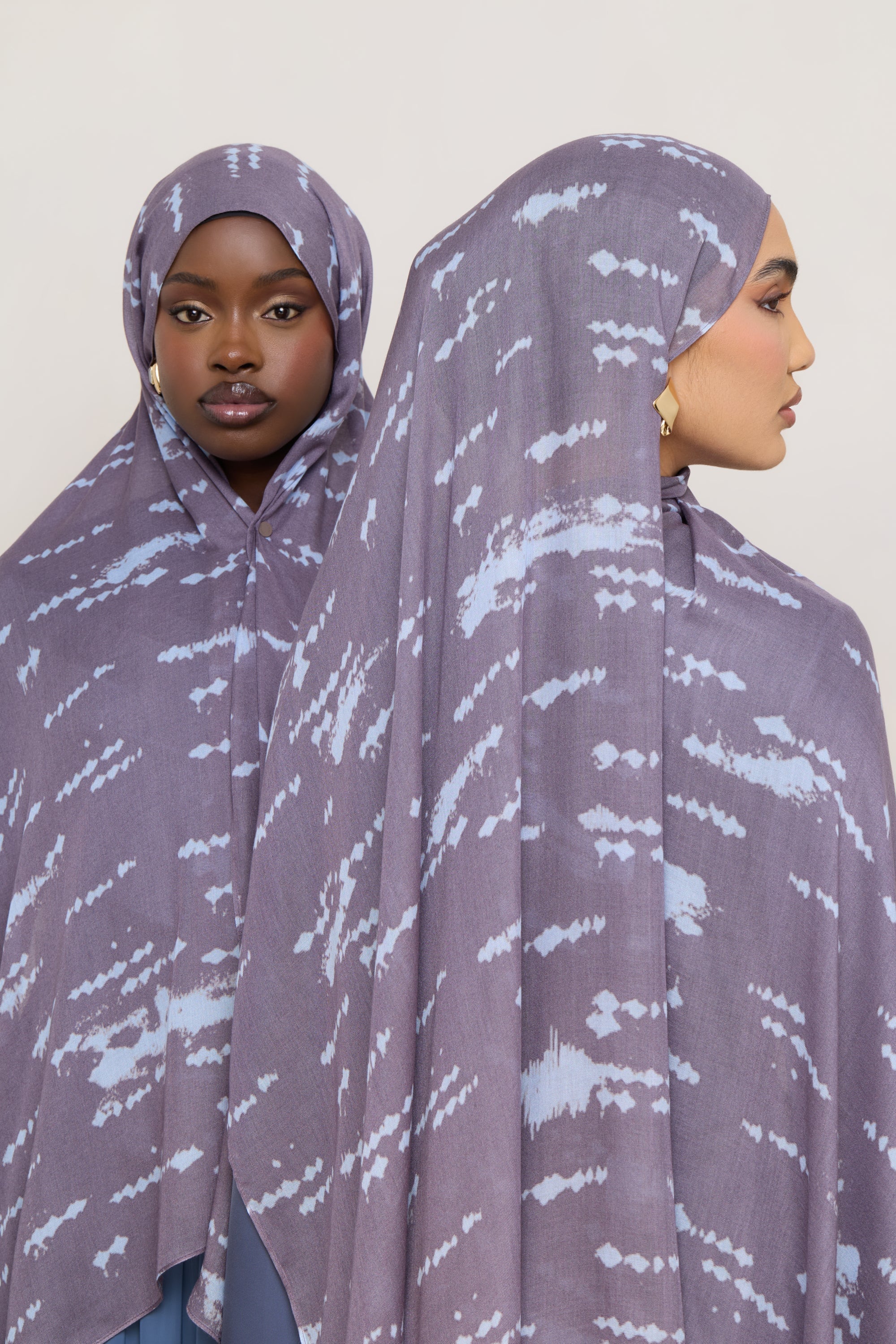 Printed Modal Hijab - Dawn Speckles - Image 2