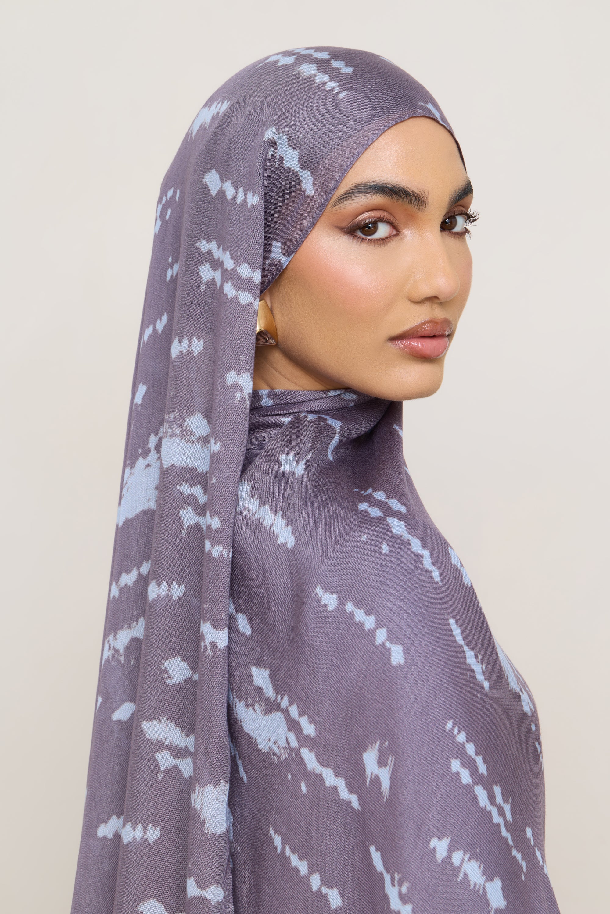 Printed Modal Hijab - Dawn Speckles - Image 4