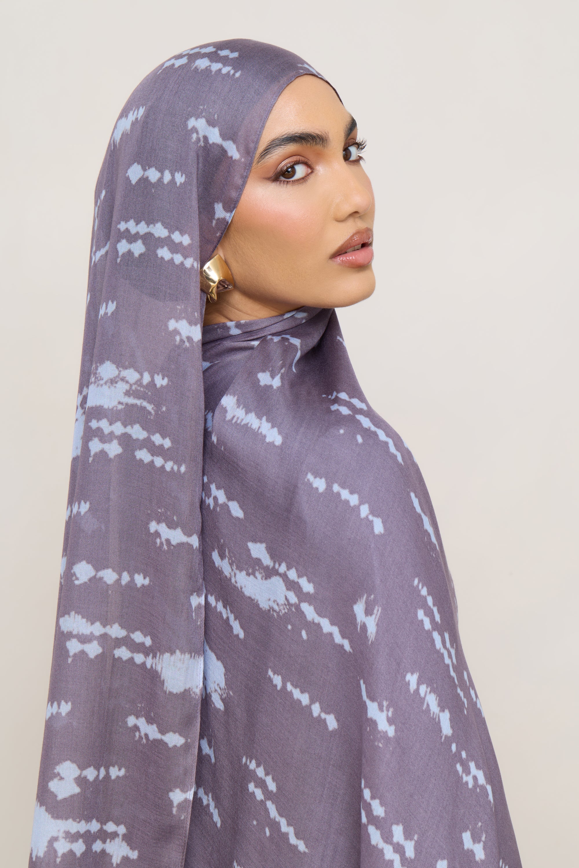 Printed Modal Hijab - Dawn Speckles - Image 5