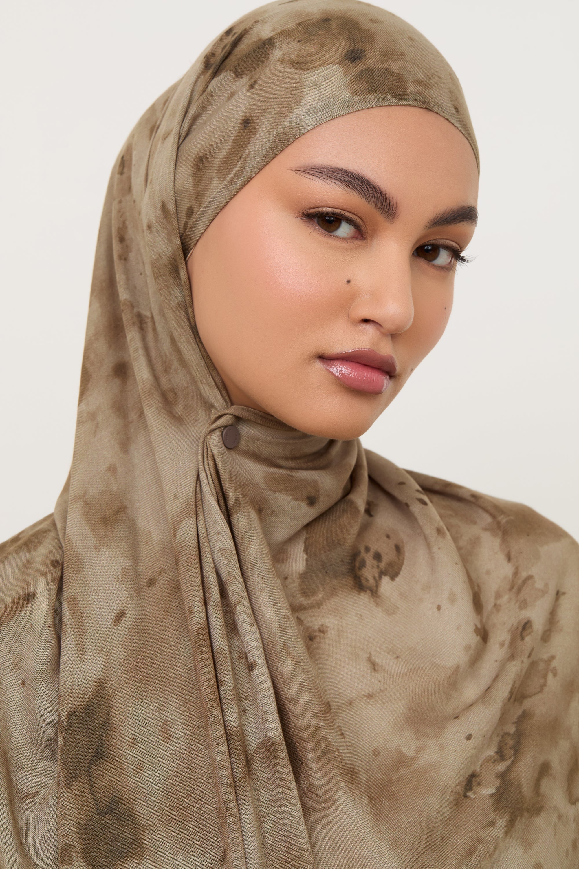 Printed Modal Hijab - Desert Dust - Image 4