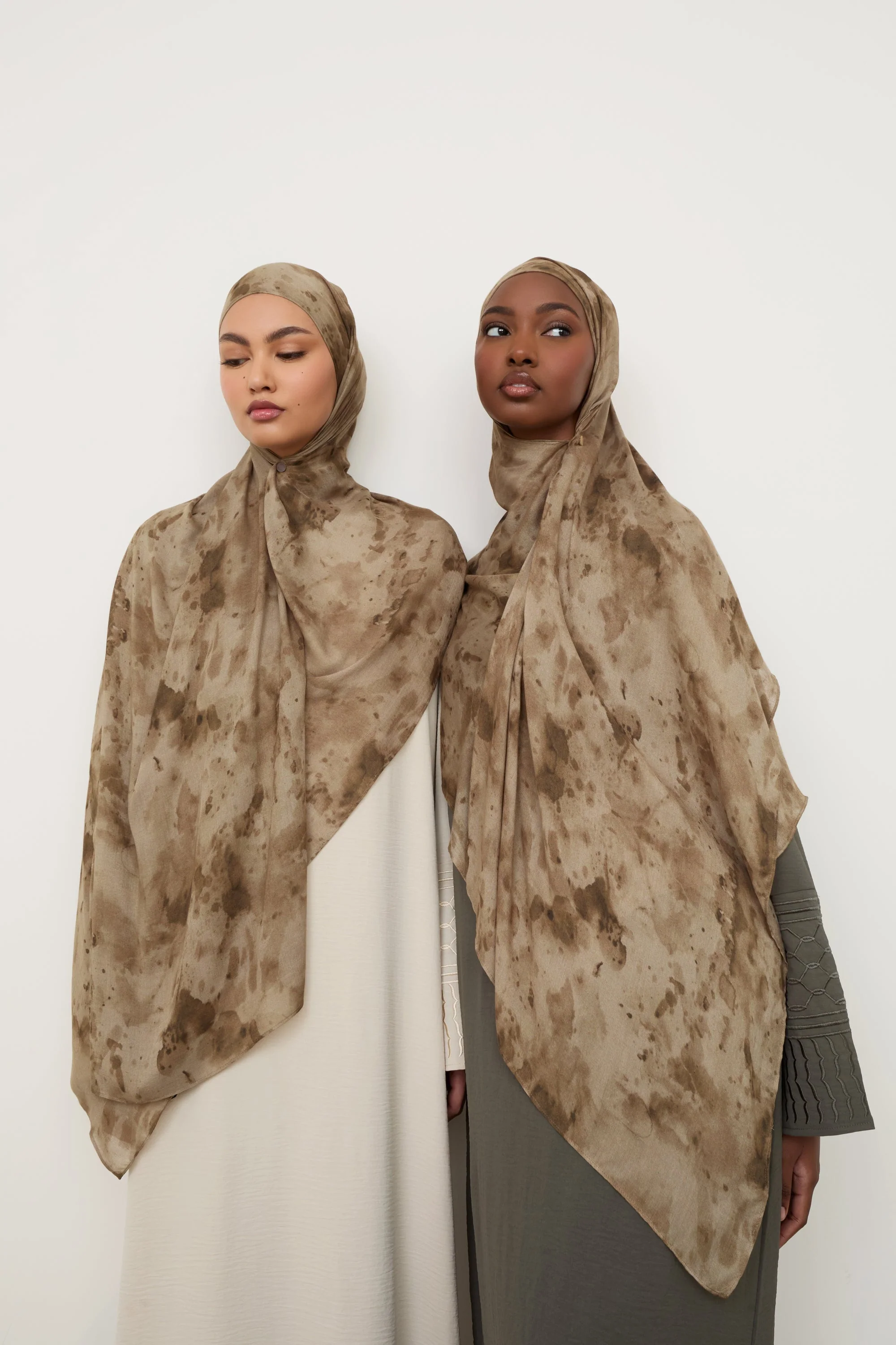 Printed Modal Hijab - Desert Dust - Image 7