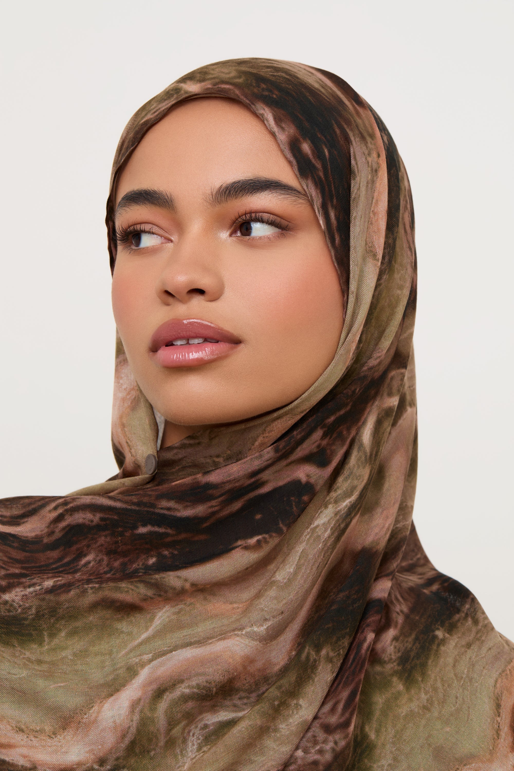 Printed Modal Hijab - Desert Marble - Image 6
