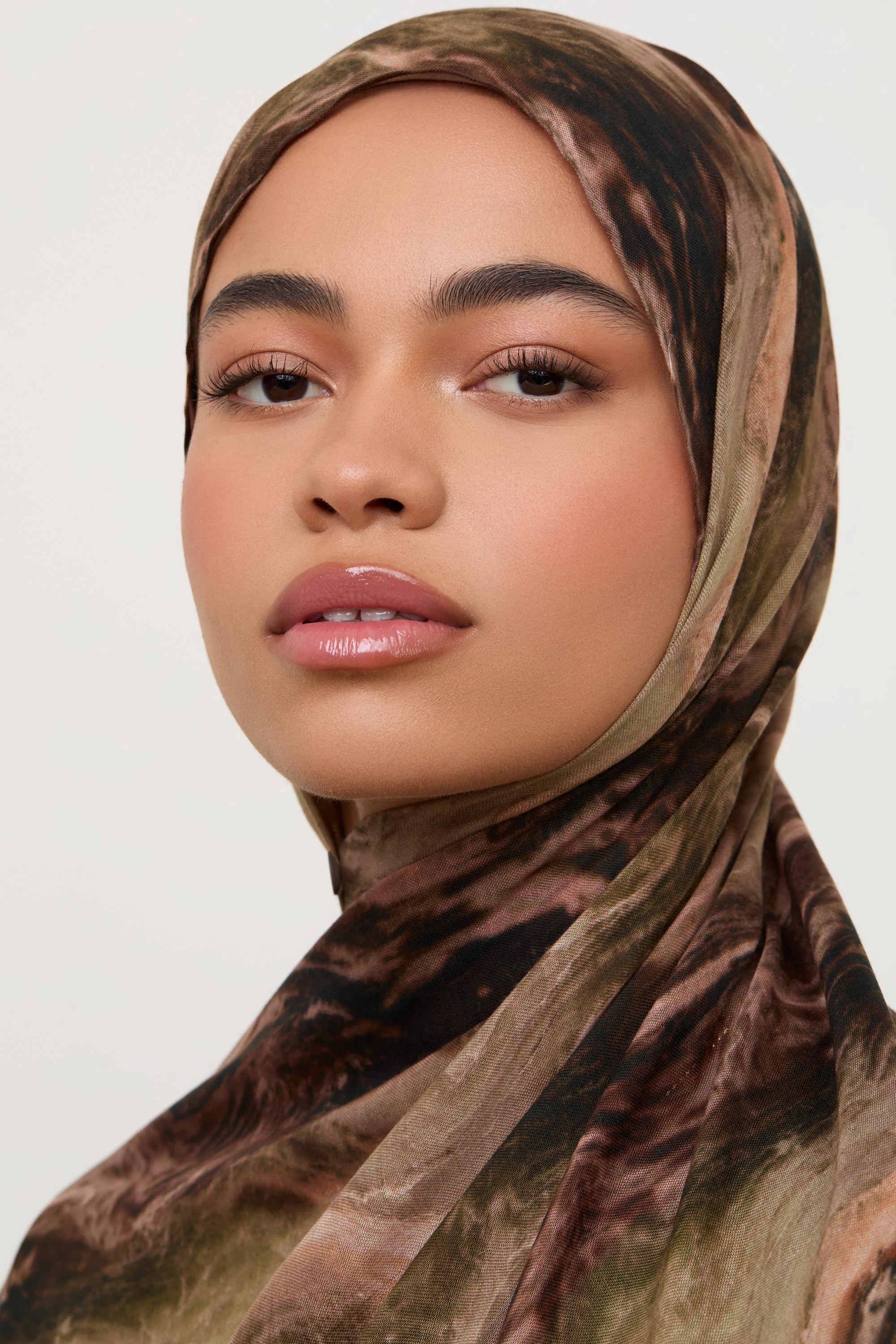Printed Modal Hijab - Desert Marble - Image 8
