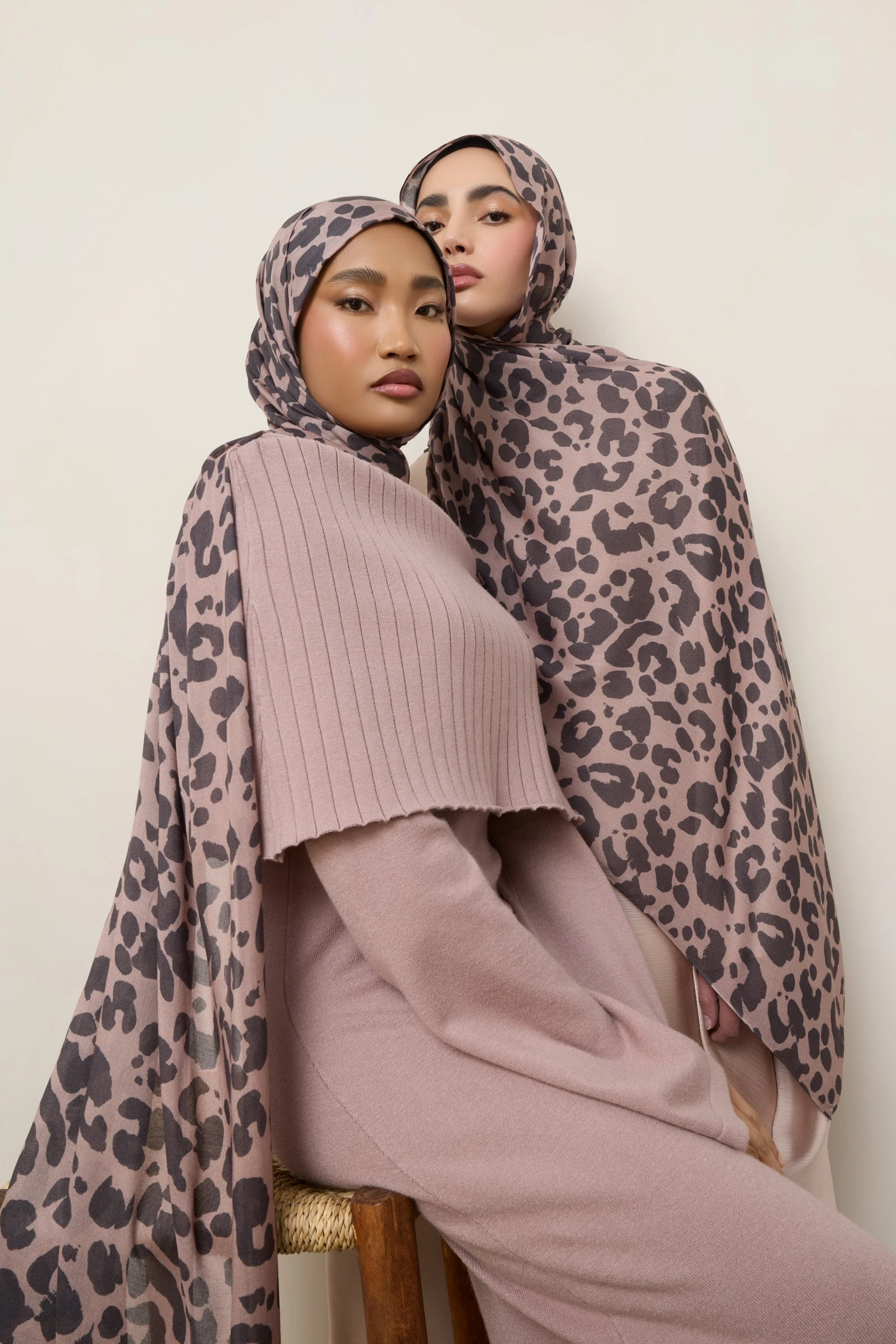Printed Modal Hijab - Dune Spots - Image 4